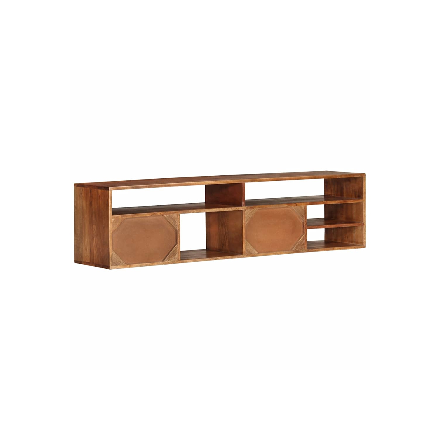 vidaXL TV Cabinet 140x30x35 cm Solid Acacia Wood