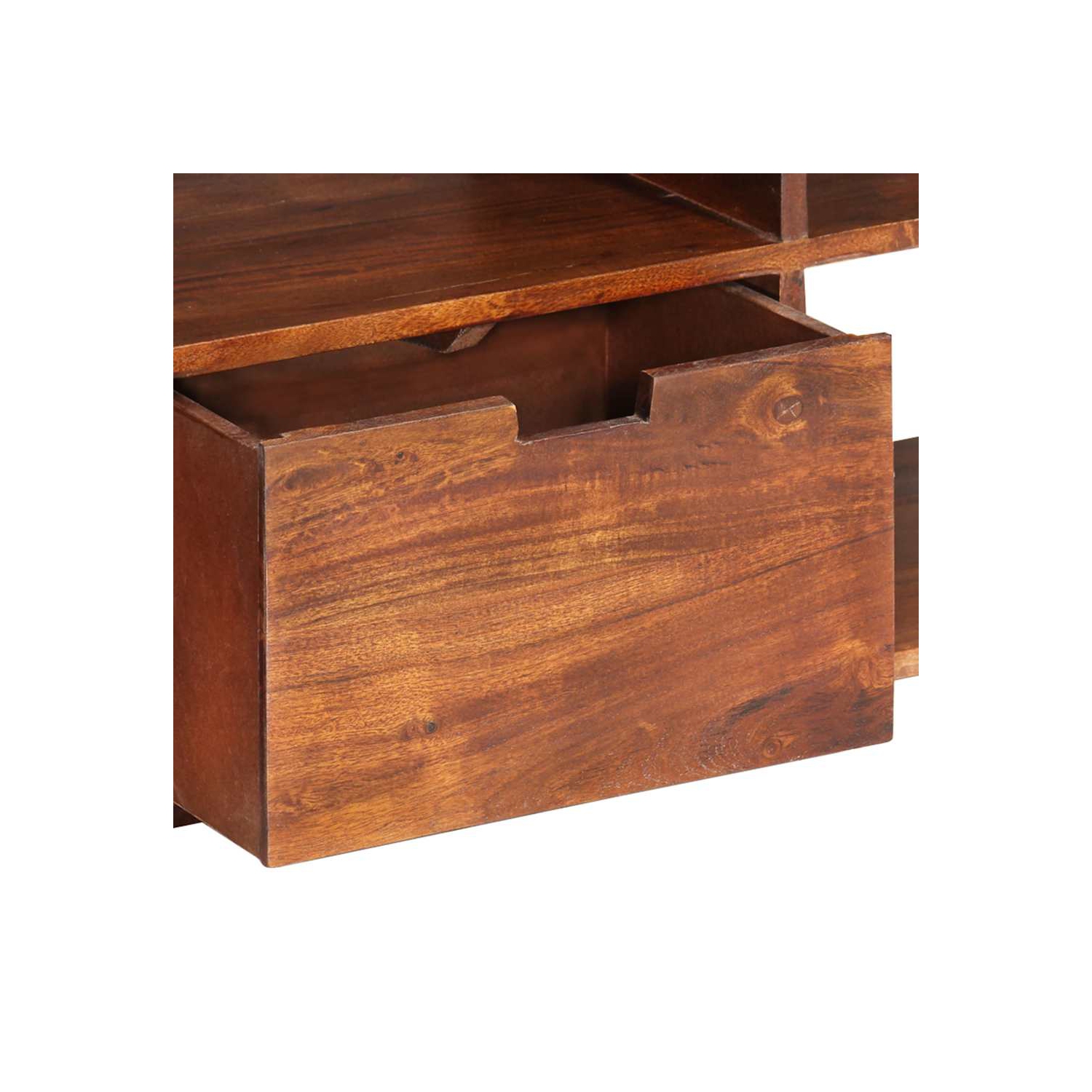 vidaXL TV Cabinet 140x30x35 cm Solid Acacia Wood