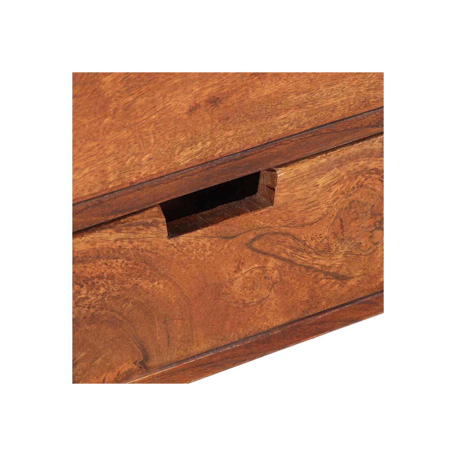 vidaXL TV Cabinet 140x30x35 cm Solid Acacia Wood