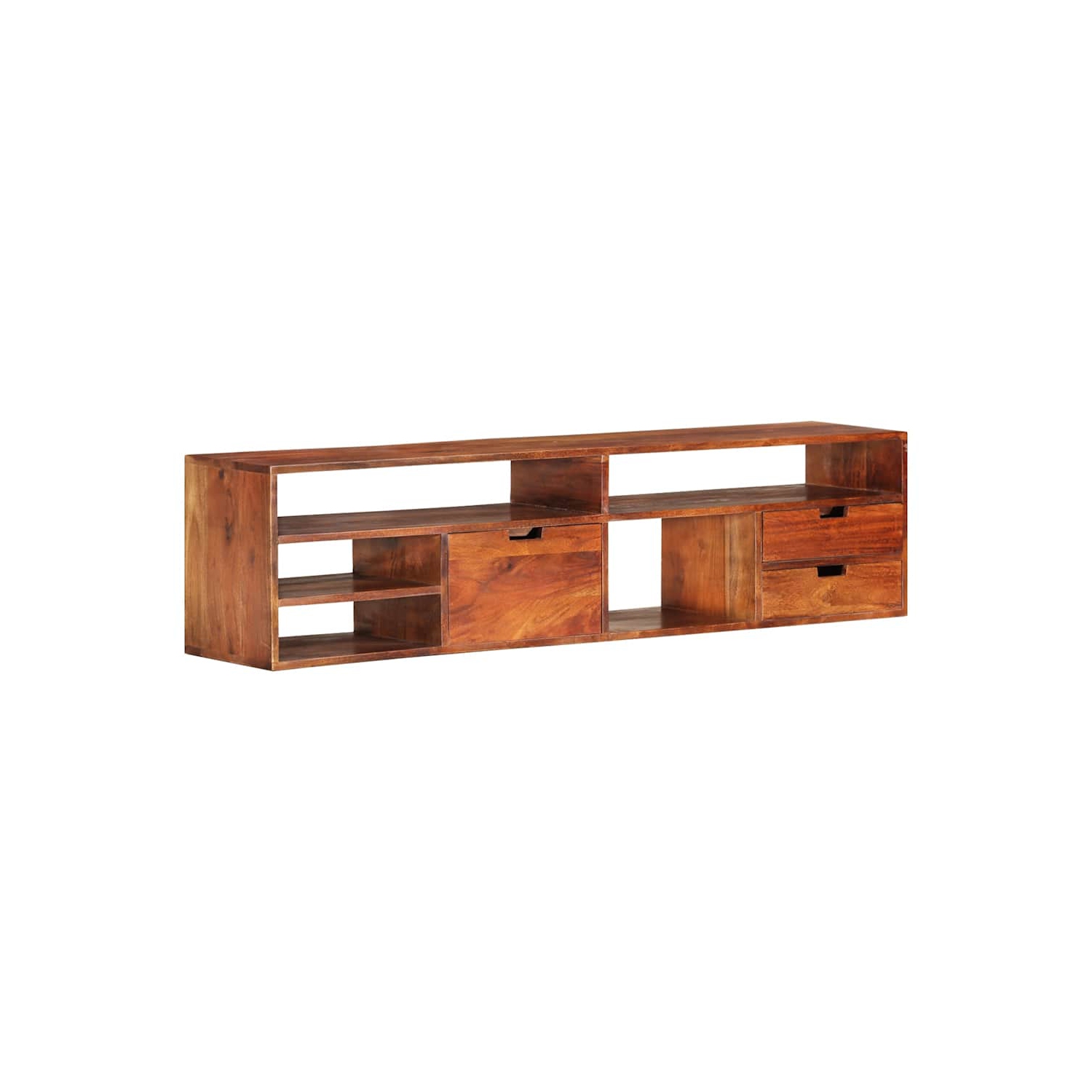 vidaXL TV Cabinet 140x30x35 cm Solid Acacia Wood