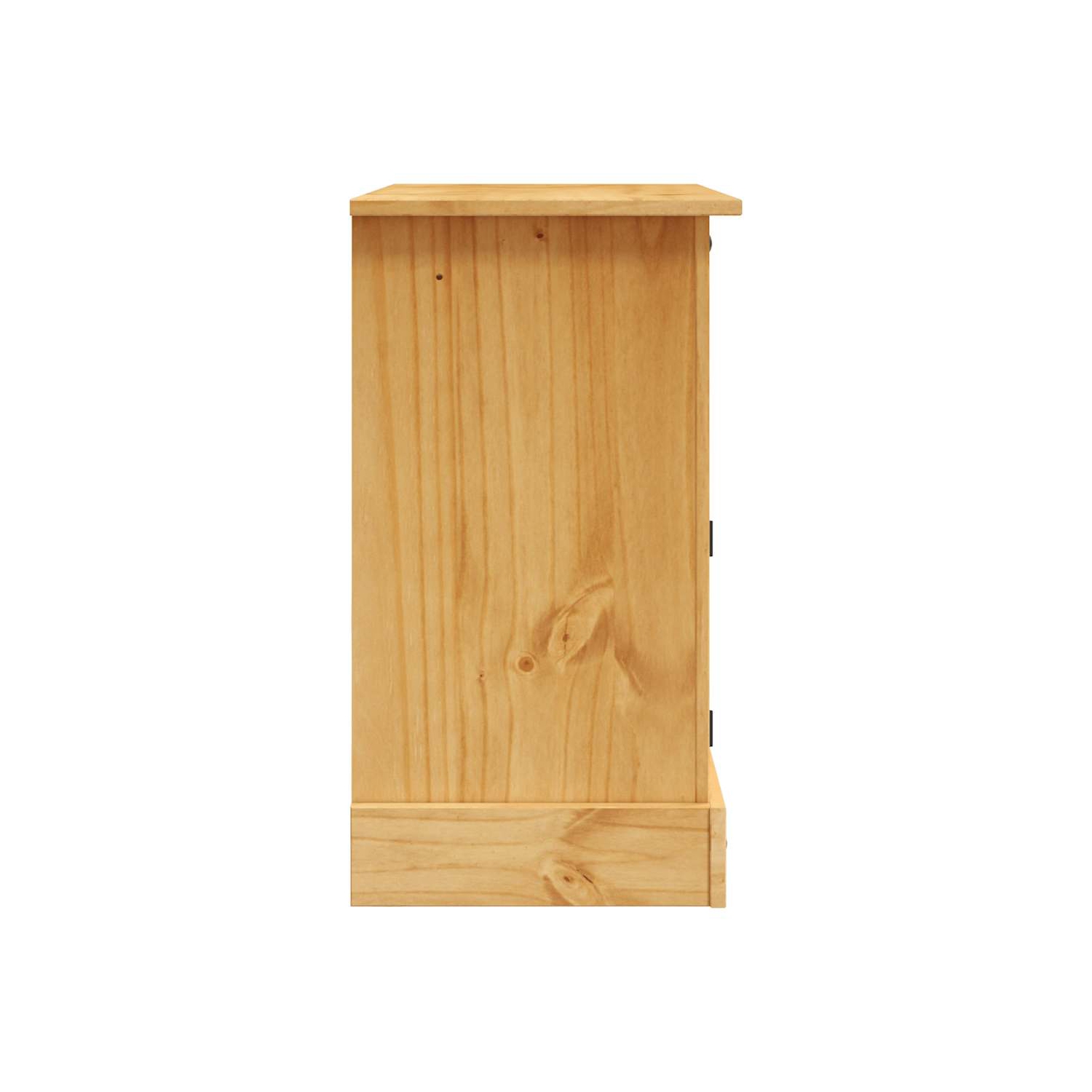 vidaXL TV Stand/ TV Table with Ample Storage, Mexican Pine Corona Range, 31.5x16.9x30.7 Inches Brown