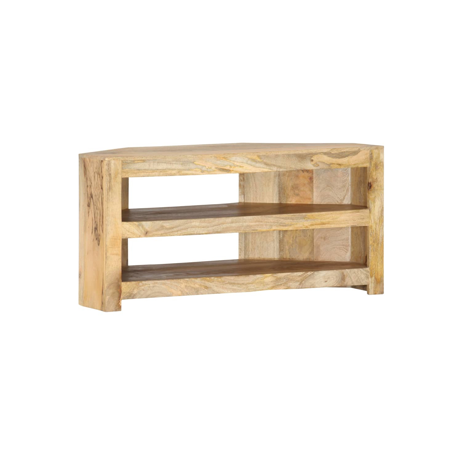 Meuble d'angle pour téléviseur de vidaXL, bois de manguier massif de 90 x 45 x 45&nbsp;cm