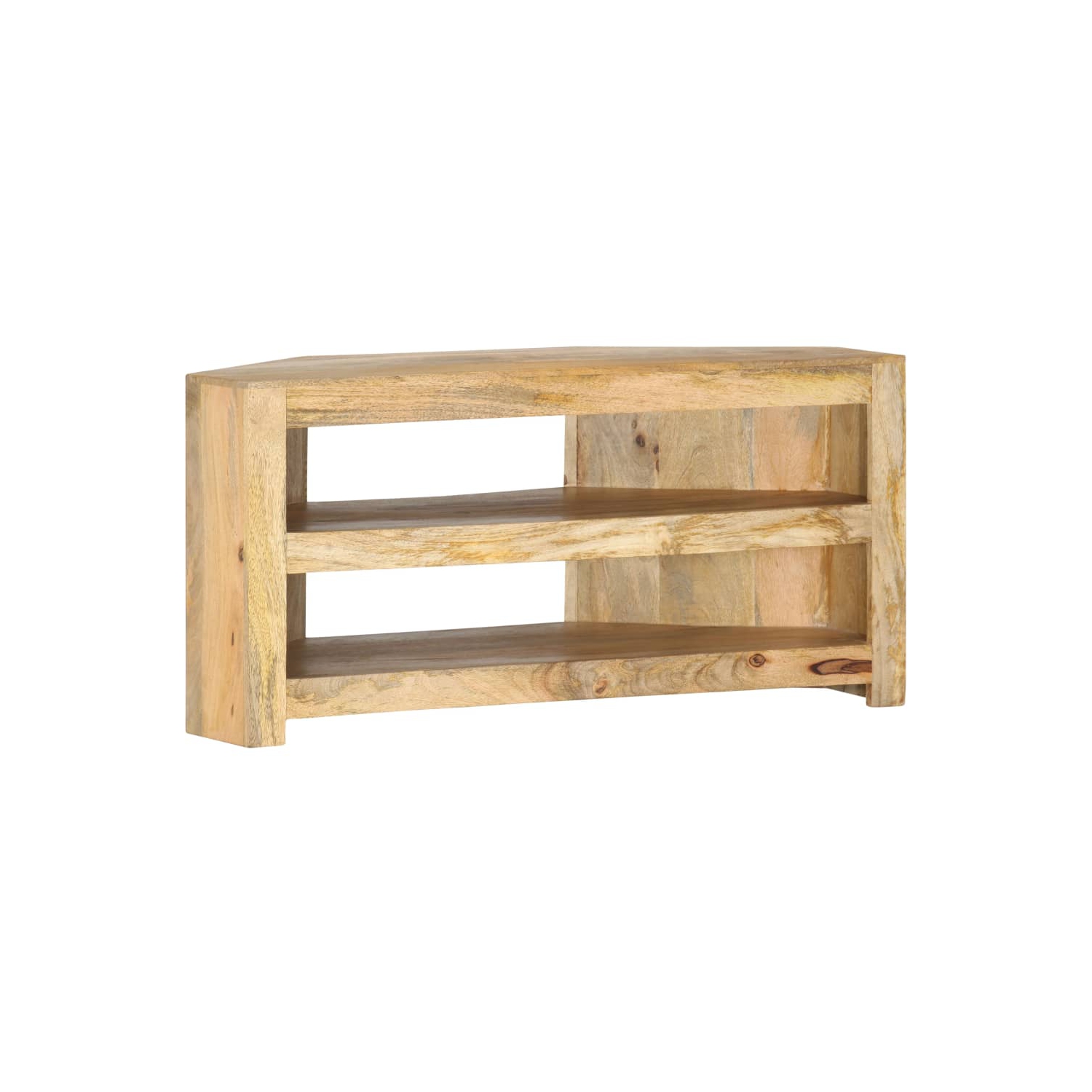 Meuble d'angle pour téléviseur de vidaXL, bois de manguier massif de 90 x 45 x 45&nbsp;cm