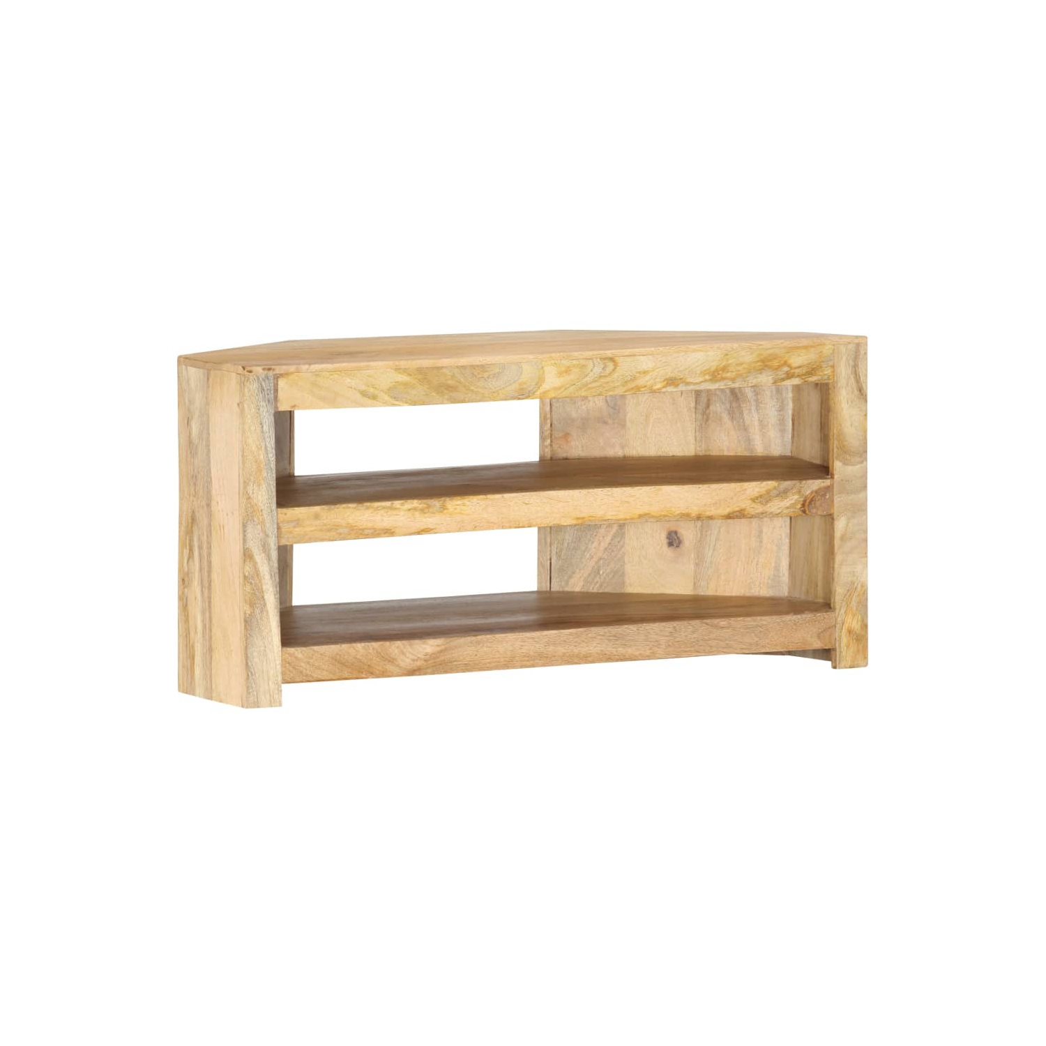 Meuble d'angle pour téléviseur de vidaXL, bois de manguier massif de 90 x 45 x 45&nbsp;cm
