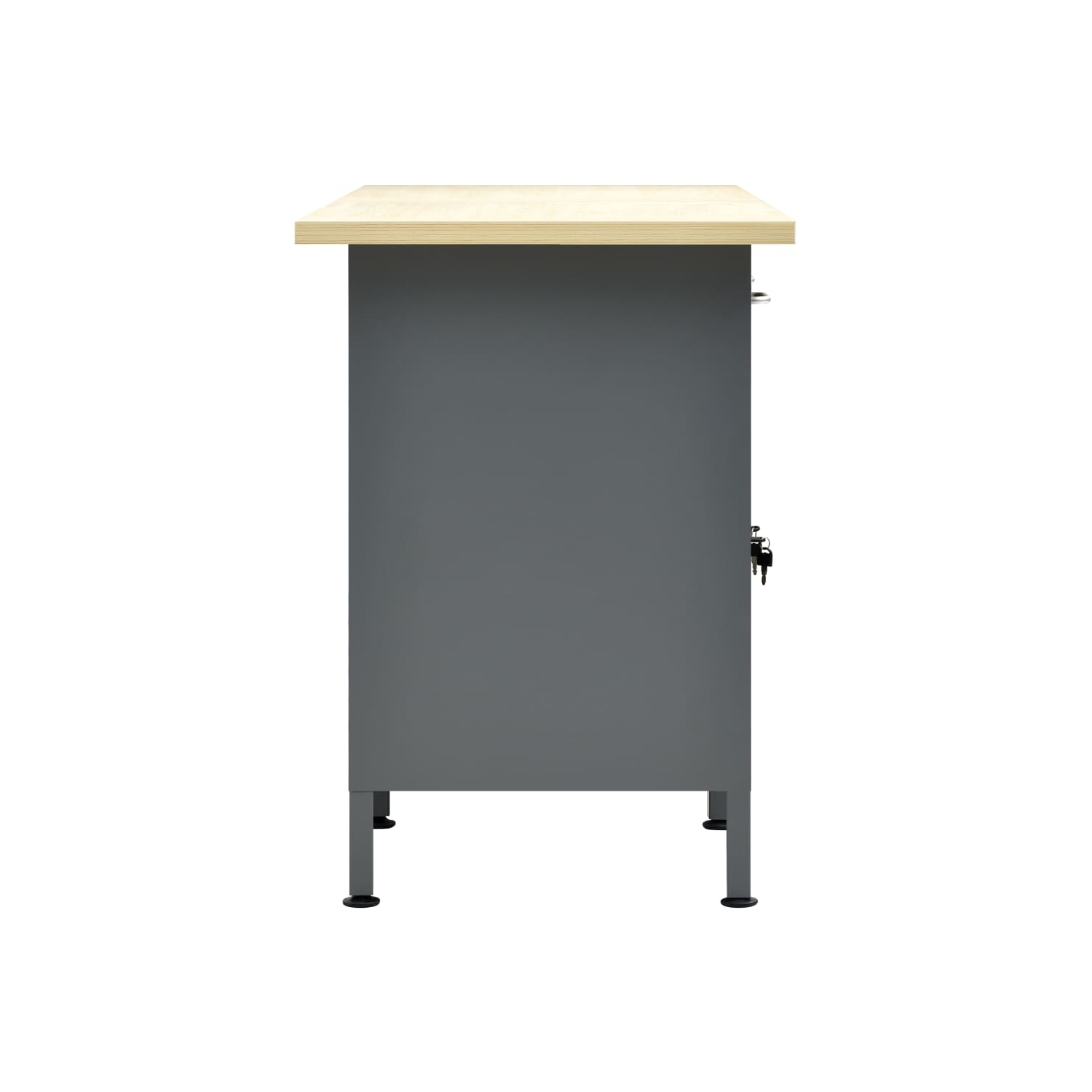 vidaXL Workbench Black 160x60x85 cm Steel