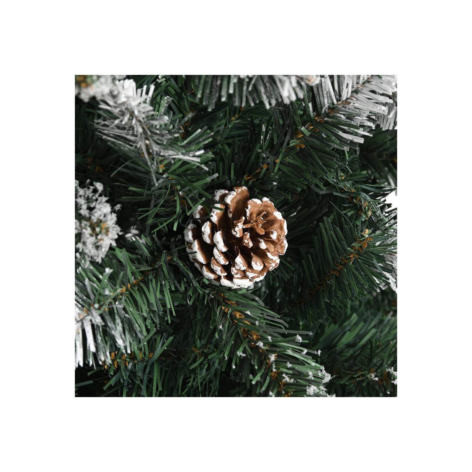 vidaXL Artificial Christmas Tree with Stand Green 210 cm PVC