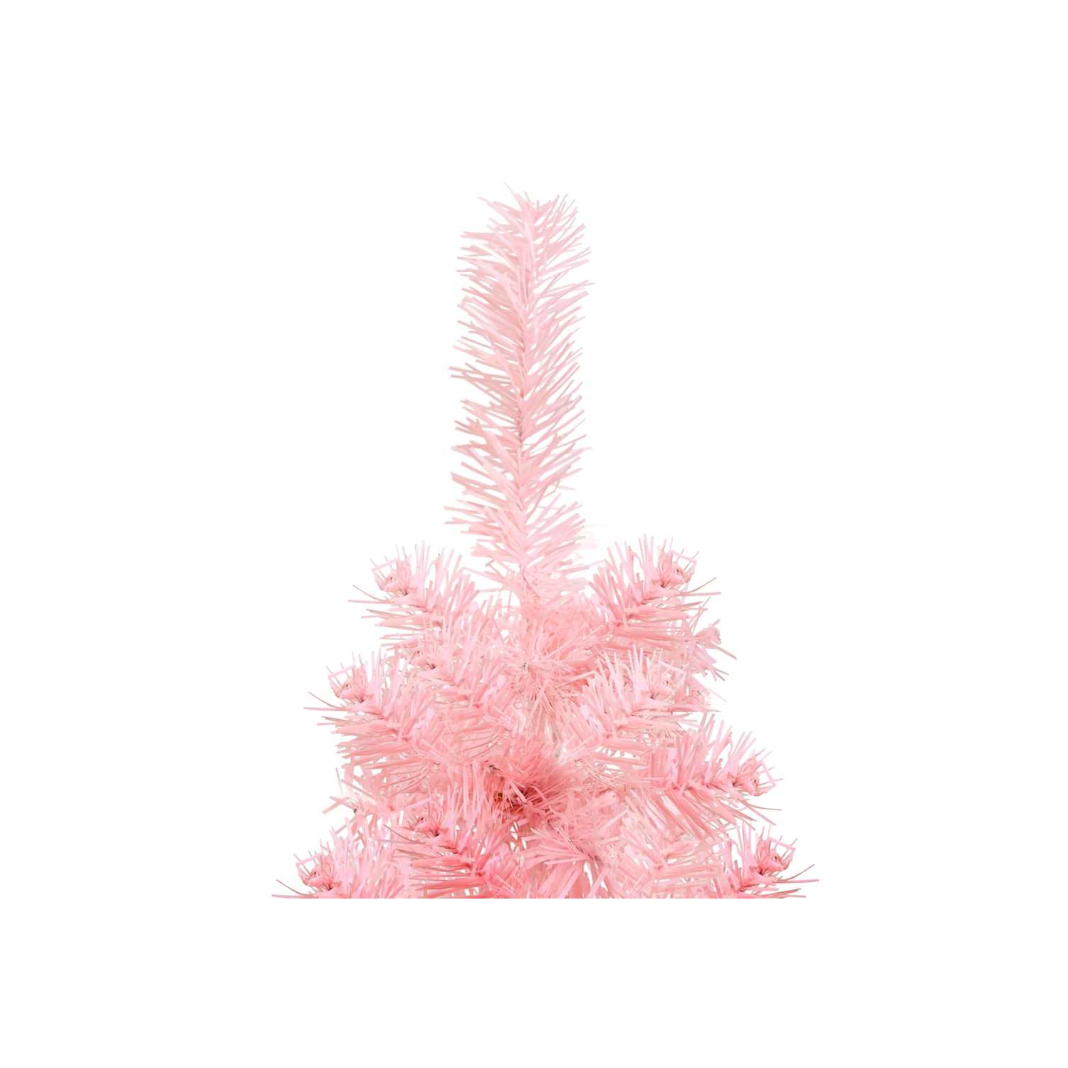 vidaXL Slim Artificial Half Christmas Tree with Stand Pink 180 cm