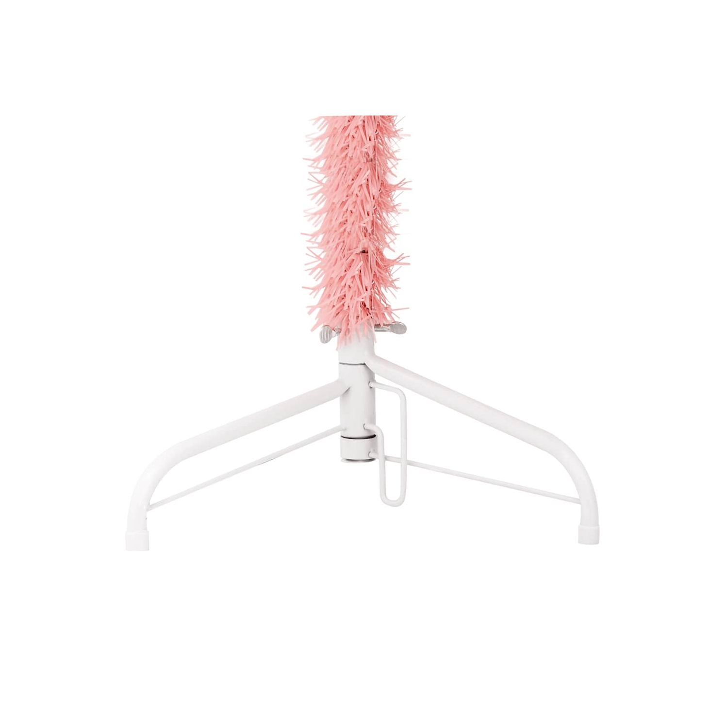 vidaXL Slim Artificial Half Christmas Tree with Stand Pink 180 cm