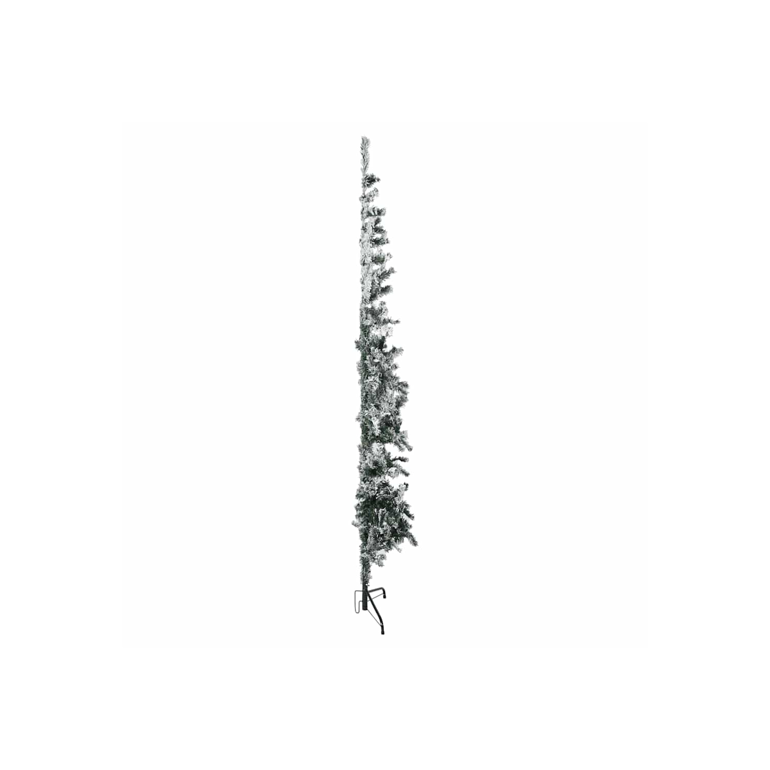 vidaXL Slim Artificial Half Christmas Tree with Flocked Snow 180 cm