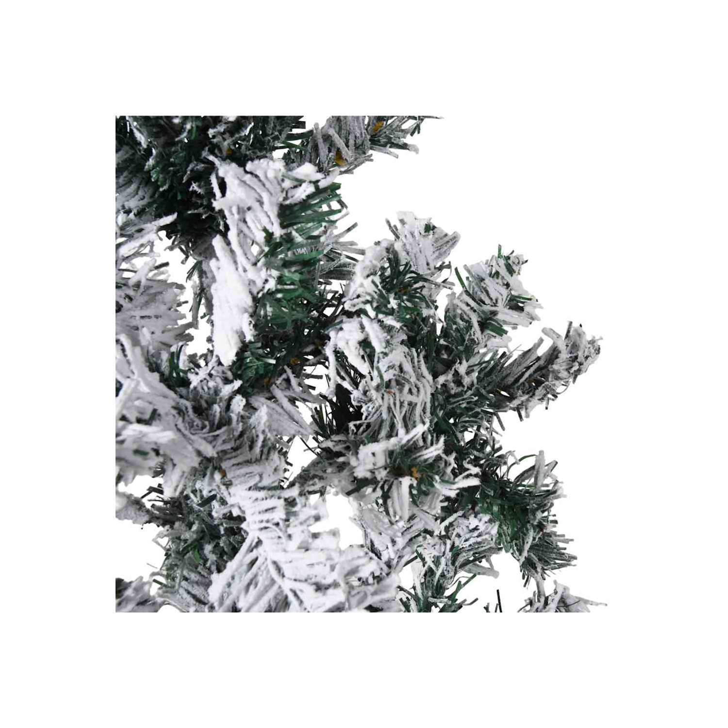 vidaXL Slim Artificial Half Christmas Tree with Flocked Snow 180 cm