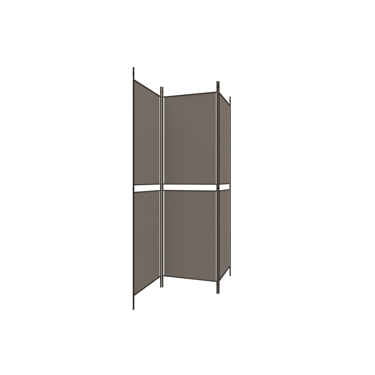 vidaXL 3-Panel Room Divider Anthracite 150x180 cm Fabric