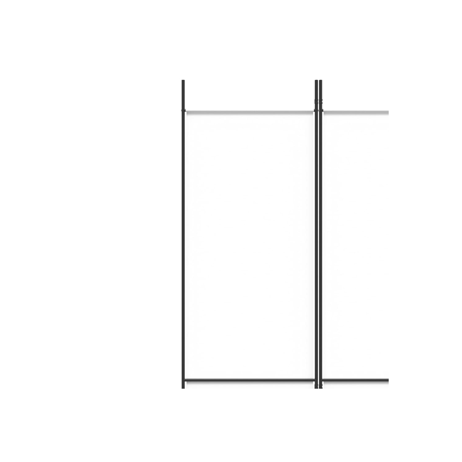 vidaXL 3-Panel Room Divider White 150x220 cm Fabric