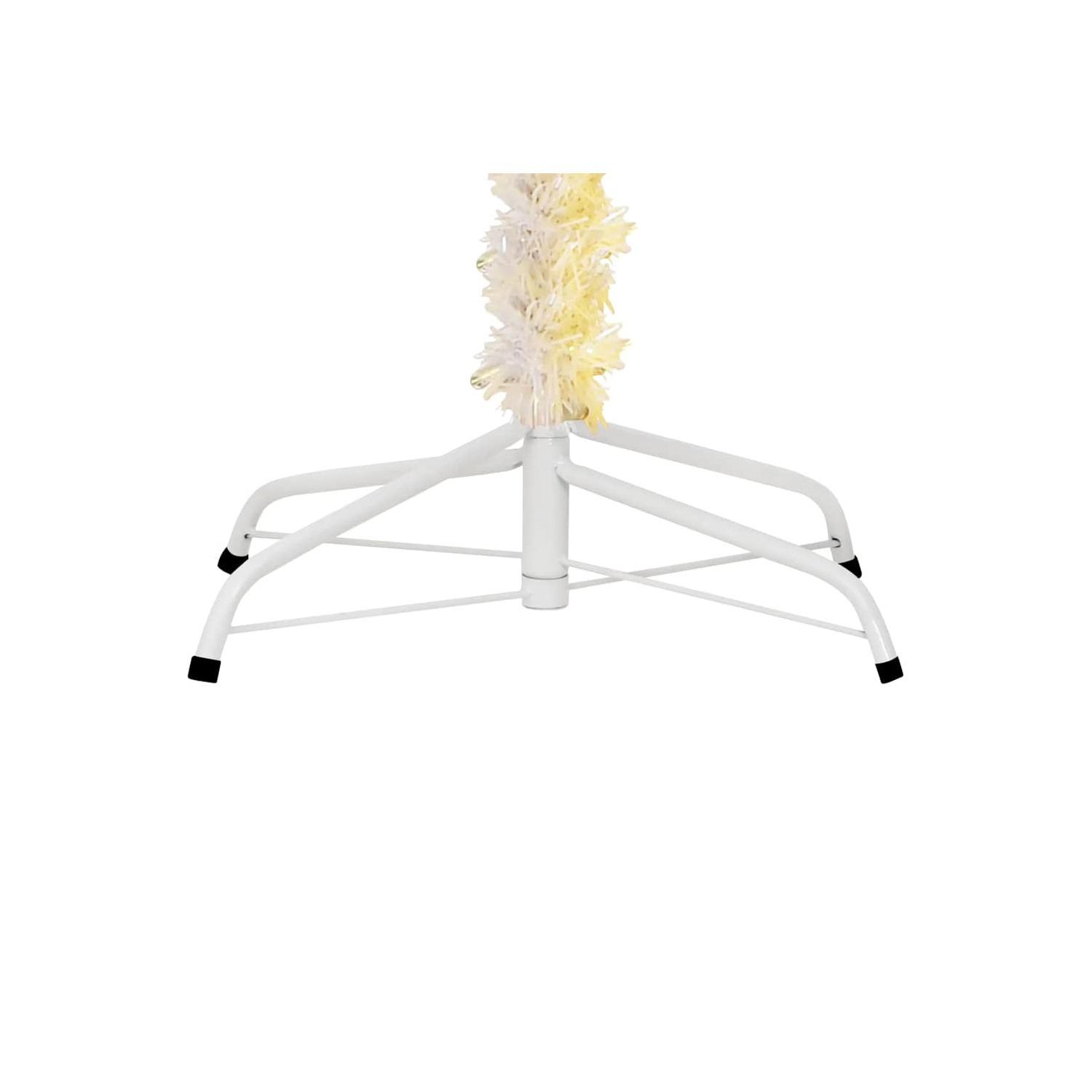 vidaXL Artificial Christmas Tree with Iridescent Tips White 180 cm PVC