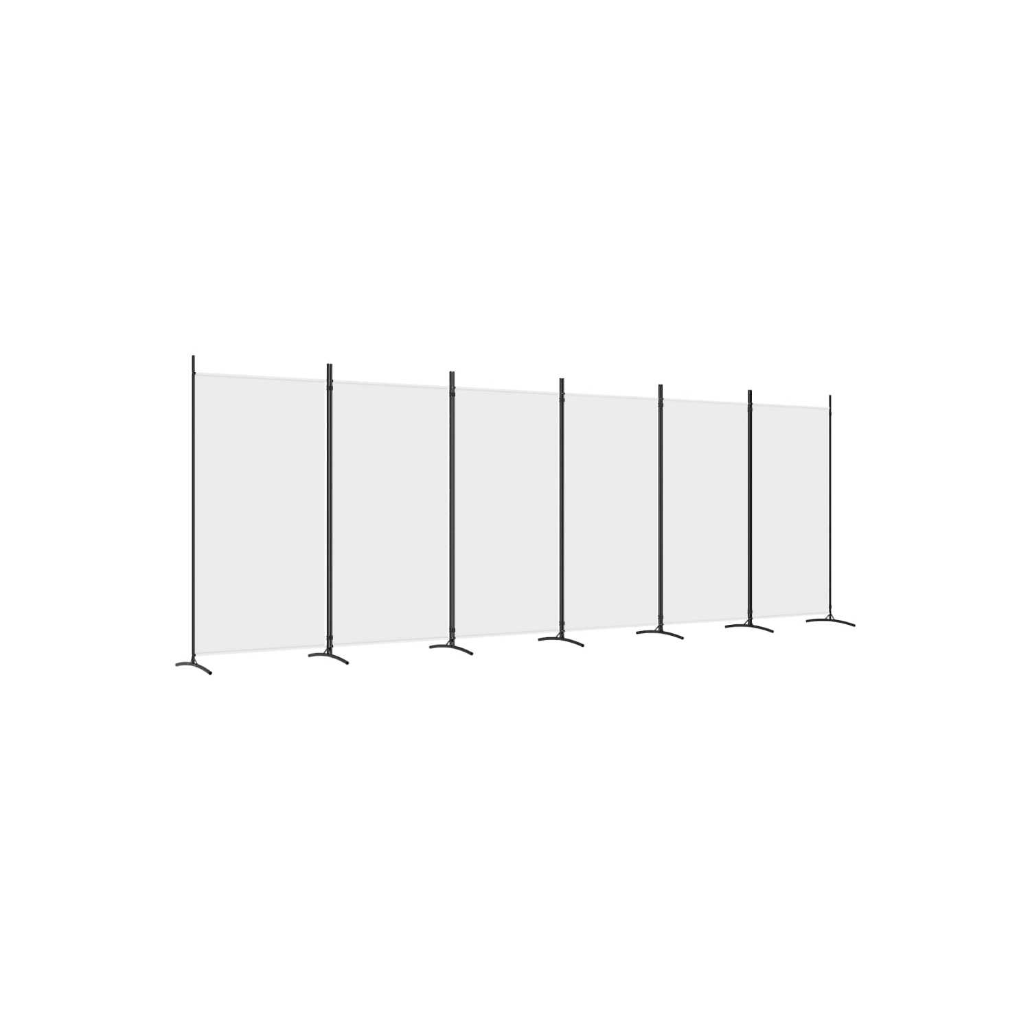 VidaXL – séparateur de pièce à 6 panneaux, blanc, 520 x 20 x 180&nbsp;cm