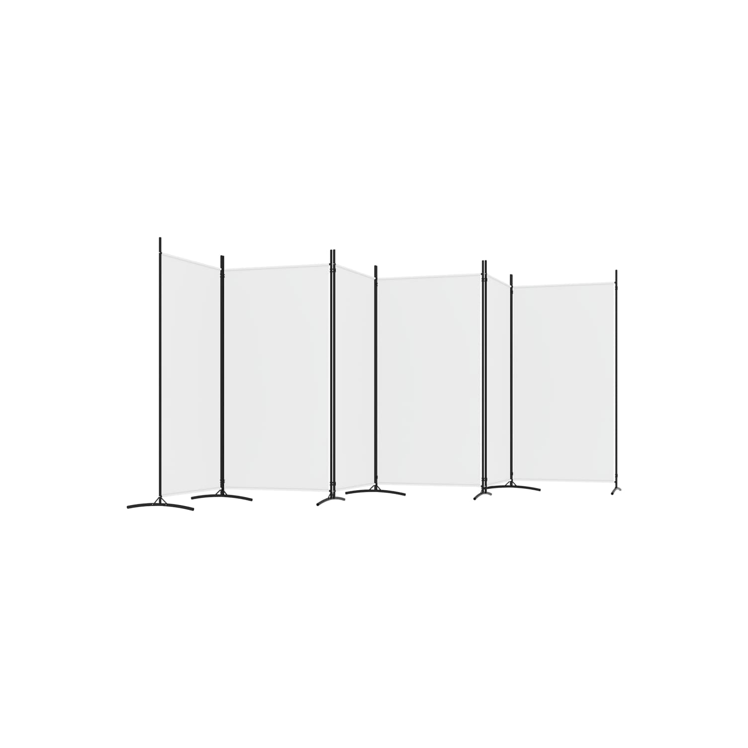 VidaXL – séparateur de pièce à 6 panneaux, blanc, 520 x 20 x 180&nbsp;cm