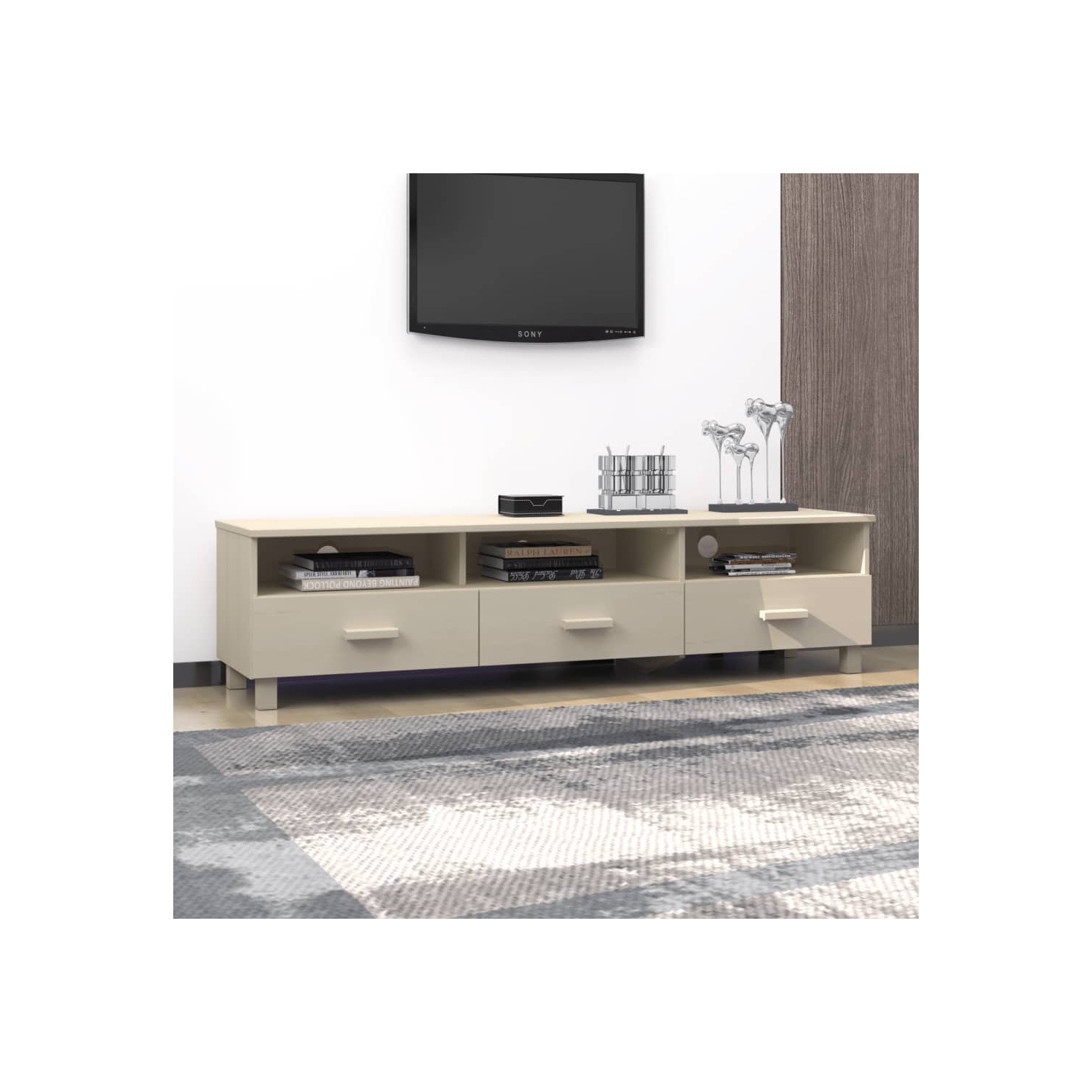 Meuble pour téléviseur MABAR de vidaXL - Brun miel 158 x 40 x 40 cm - Pin massif