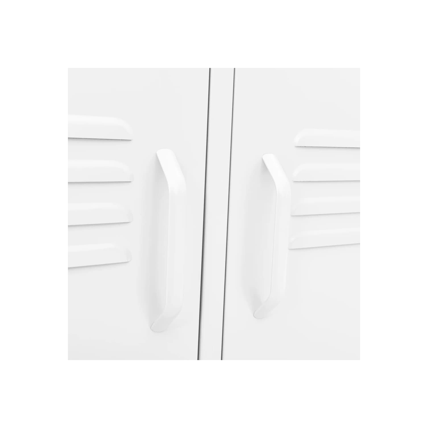 vidaXL TV Cabinet White 105x35x50 cm Steel