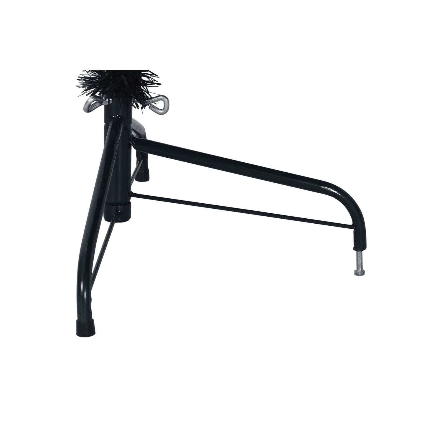 vidaXL Artificial Half Christmas Tree with Stand Black 240 cm PVC