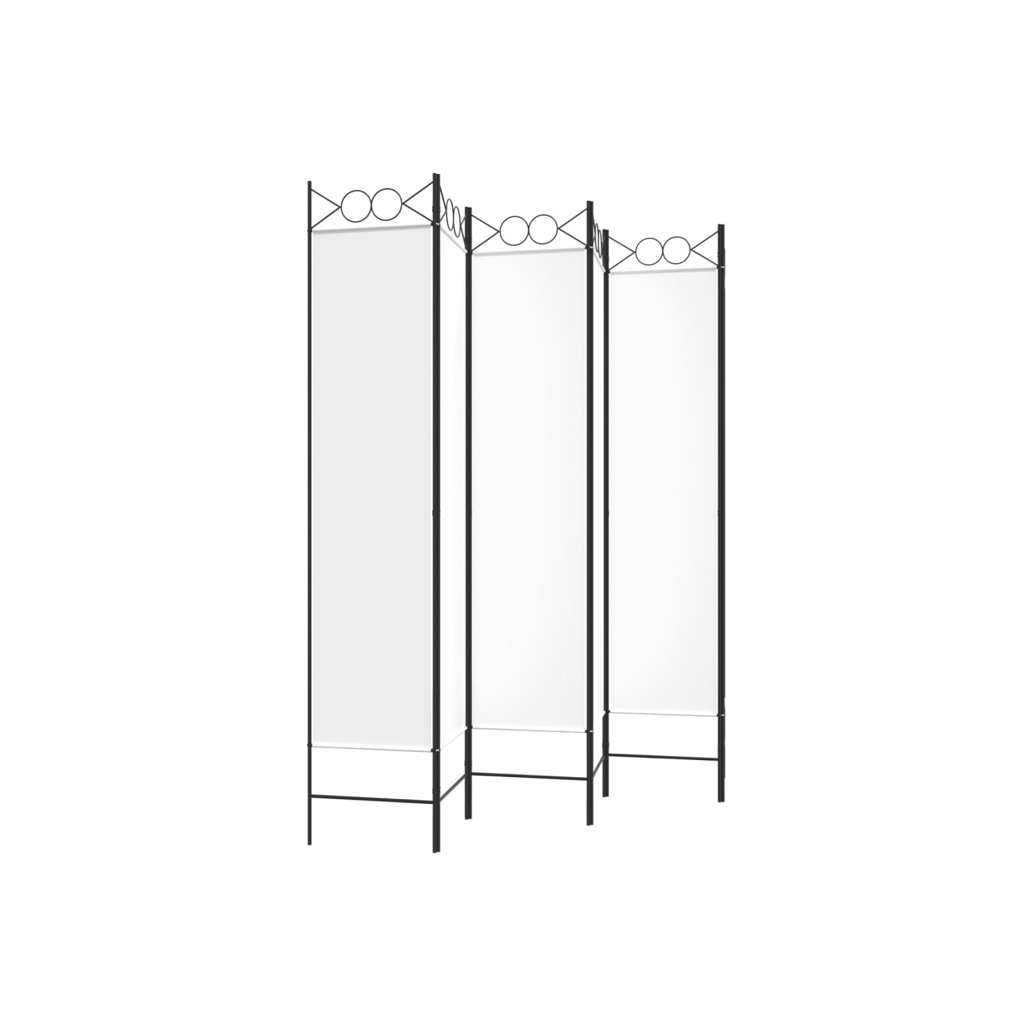 VidaXL séparateur de pièce à 6 panneaux blanc 240x200&nbsp;cm tissu