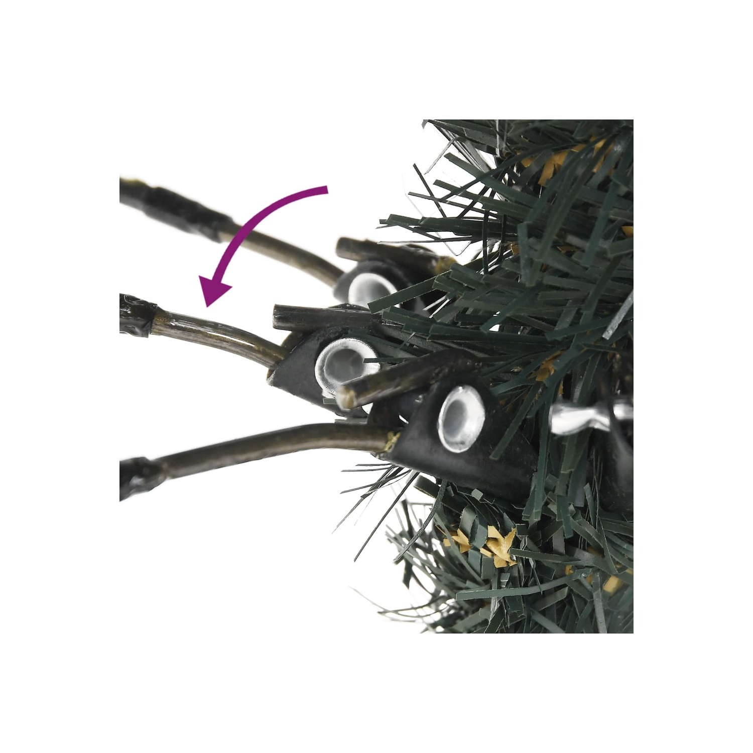 vidaXL Artificial Christmas Tree with Stand Green 210 cm PVC