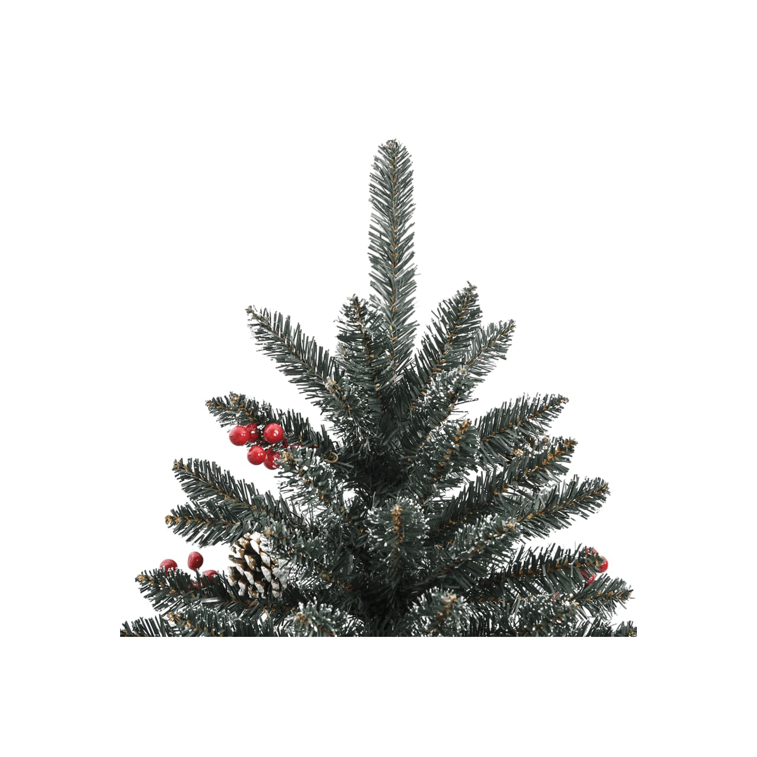 vidaXL Artificial Christmas Tree with Stand Green 210 cm PVC