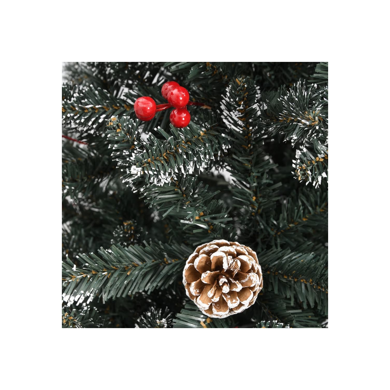 vidaXL Artificial Christmas Tree with Stand Green 210 cm PVC