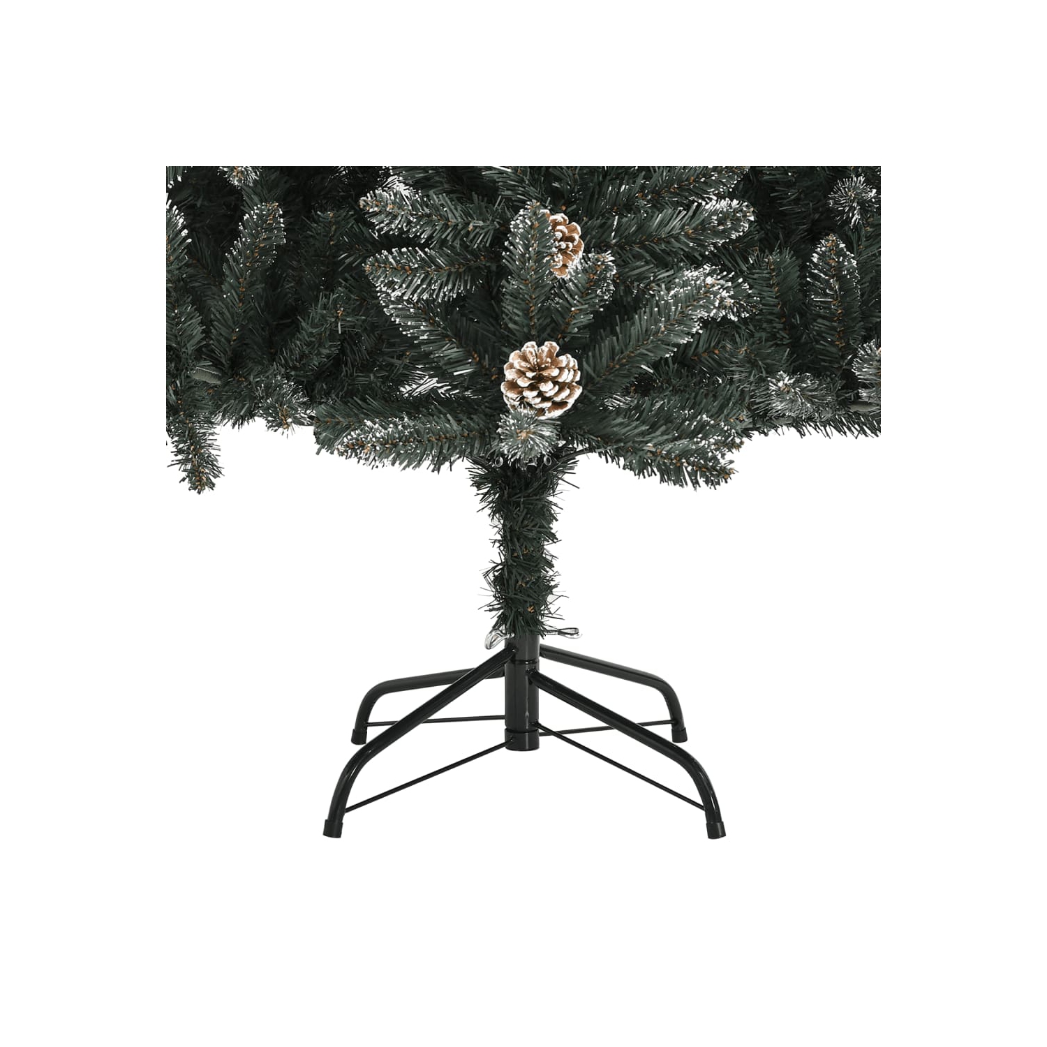 vidaXL Artificial Christmas Tree with Stand Green 210 cm PVC