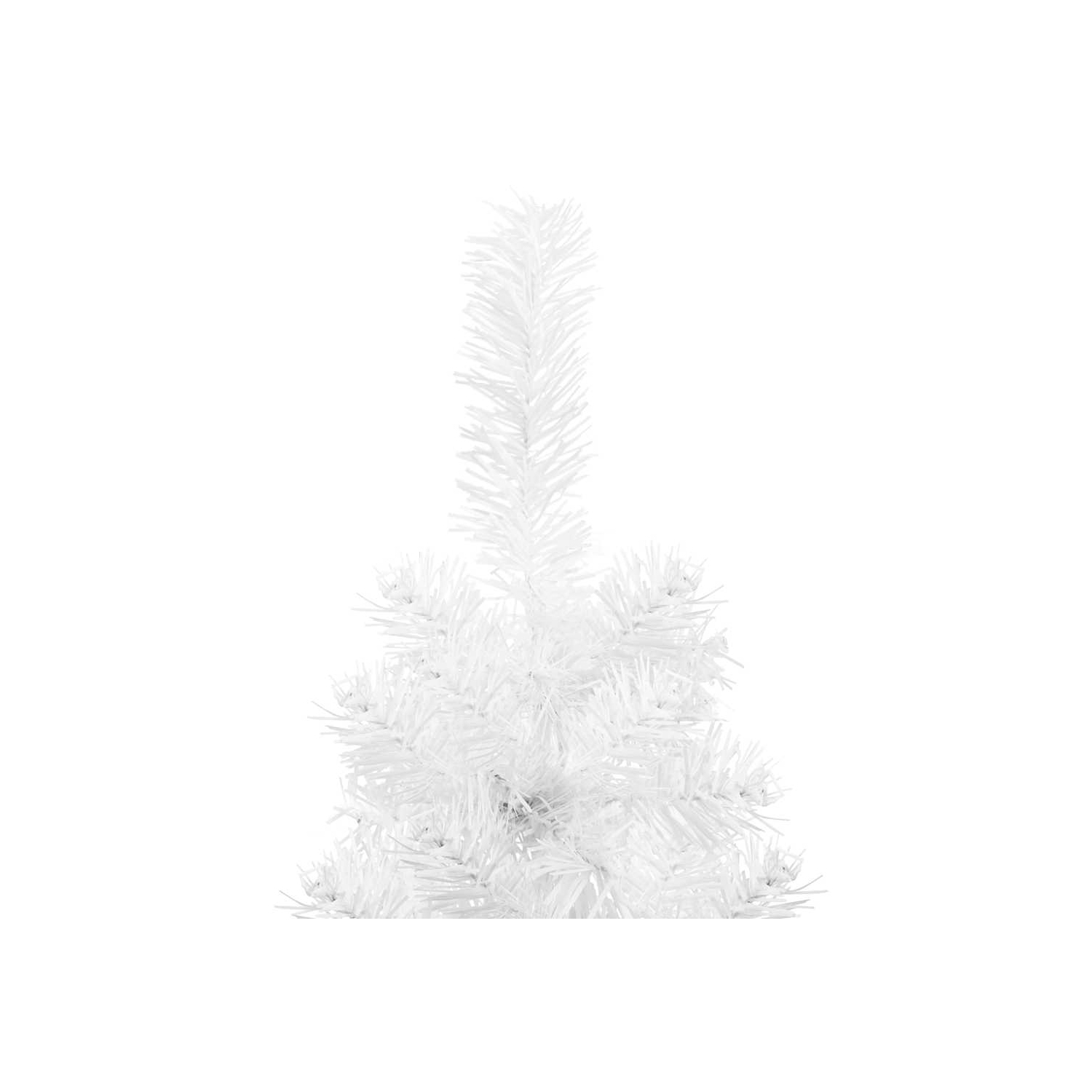 vidaXL Slim Artificial Half Christmas Tree with Stand White 150 cm