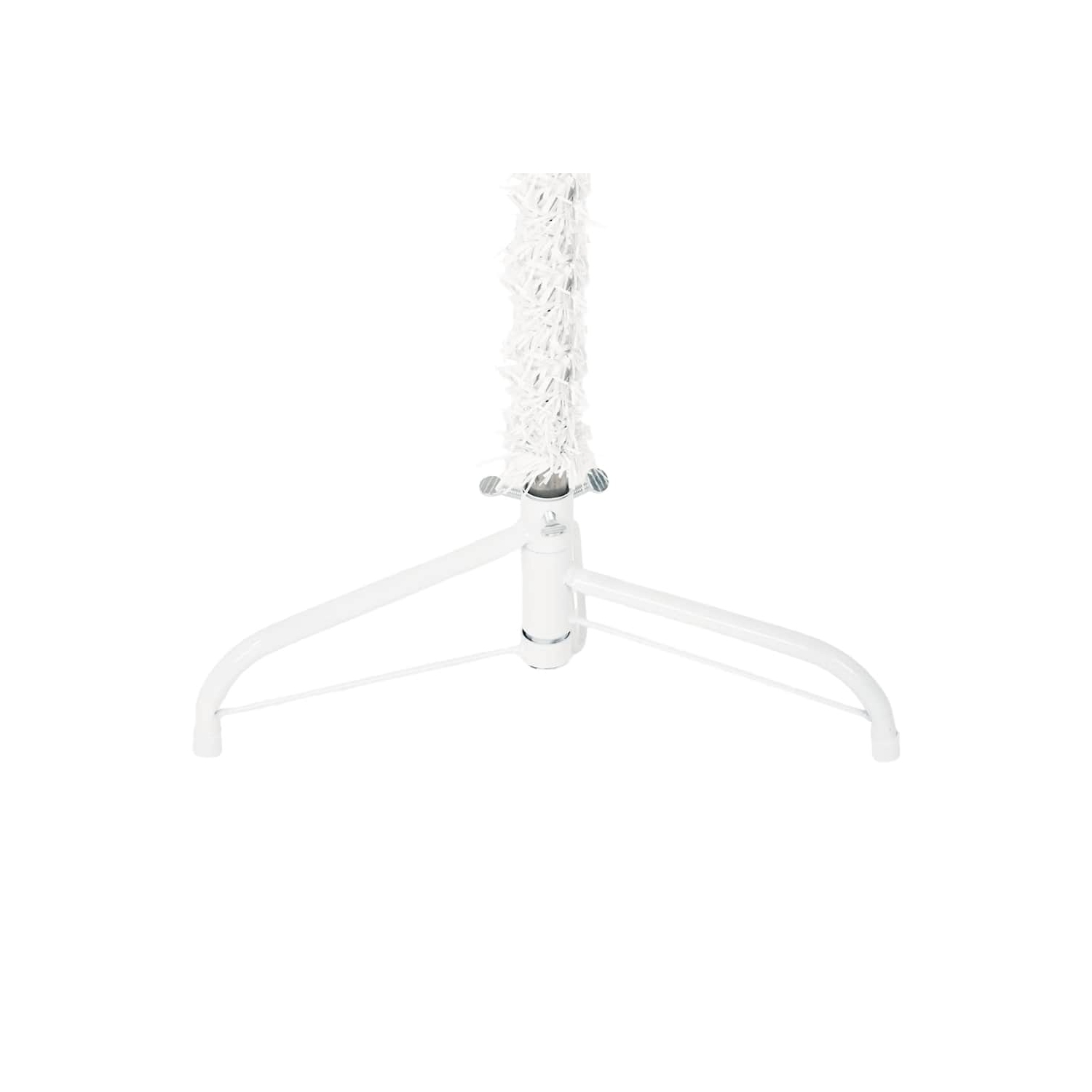 vidaXL Slim Artificial Half Christmas Tree with Stand White 150 cm