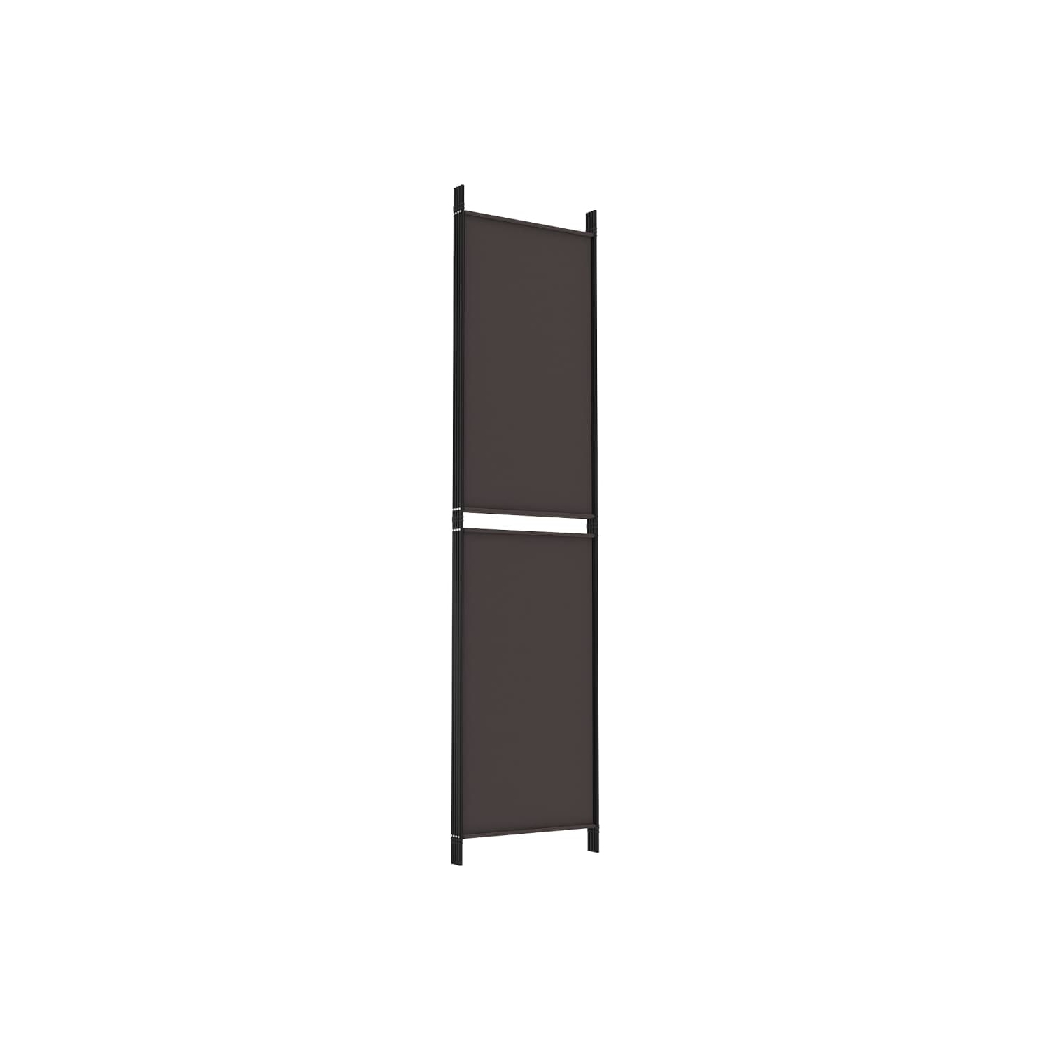 vidaXL 4-Panel Room Divider Brown 200x200 cm Fabric