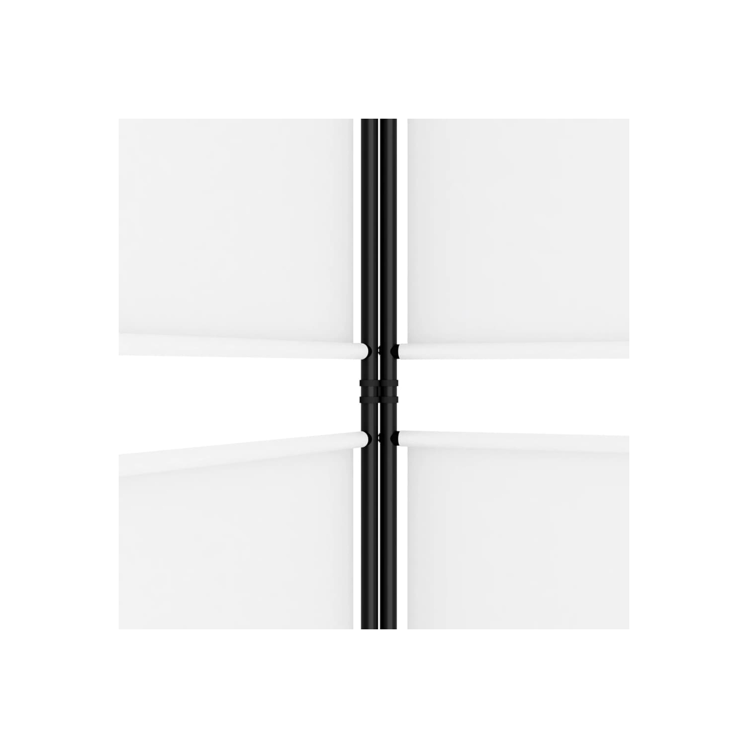 vidaXL 5-Panel Room Divider White 250x180 cm Fabric