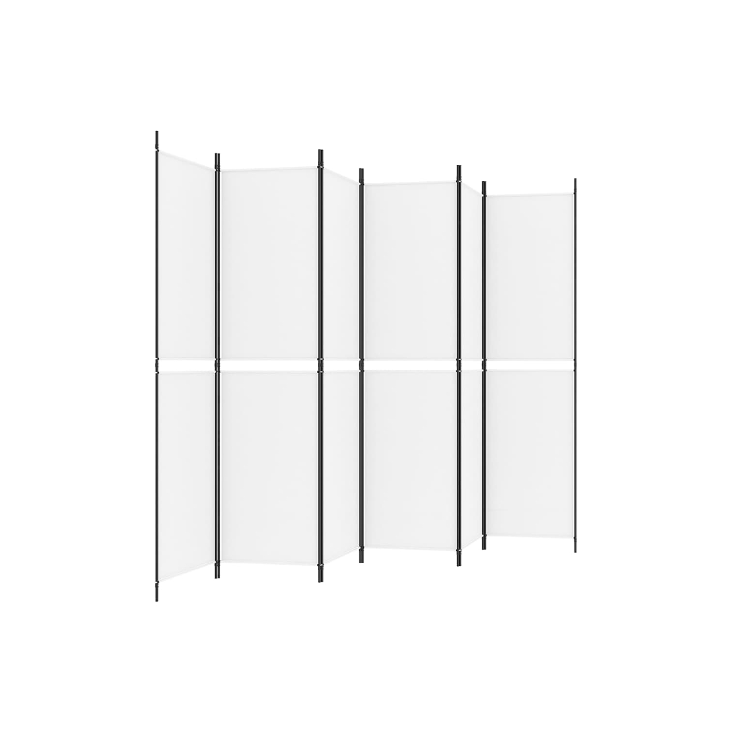 VidaXL – séparateur de pièce à 6 panneaux, blanc, 300 x 200&nbsp;cm