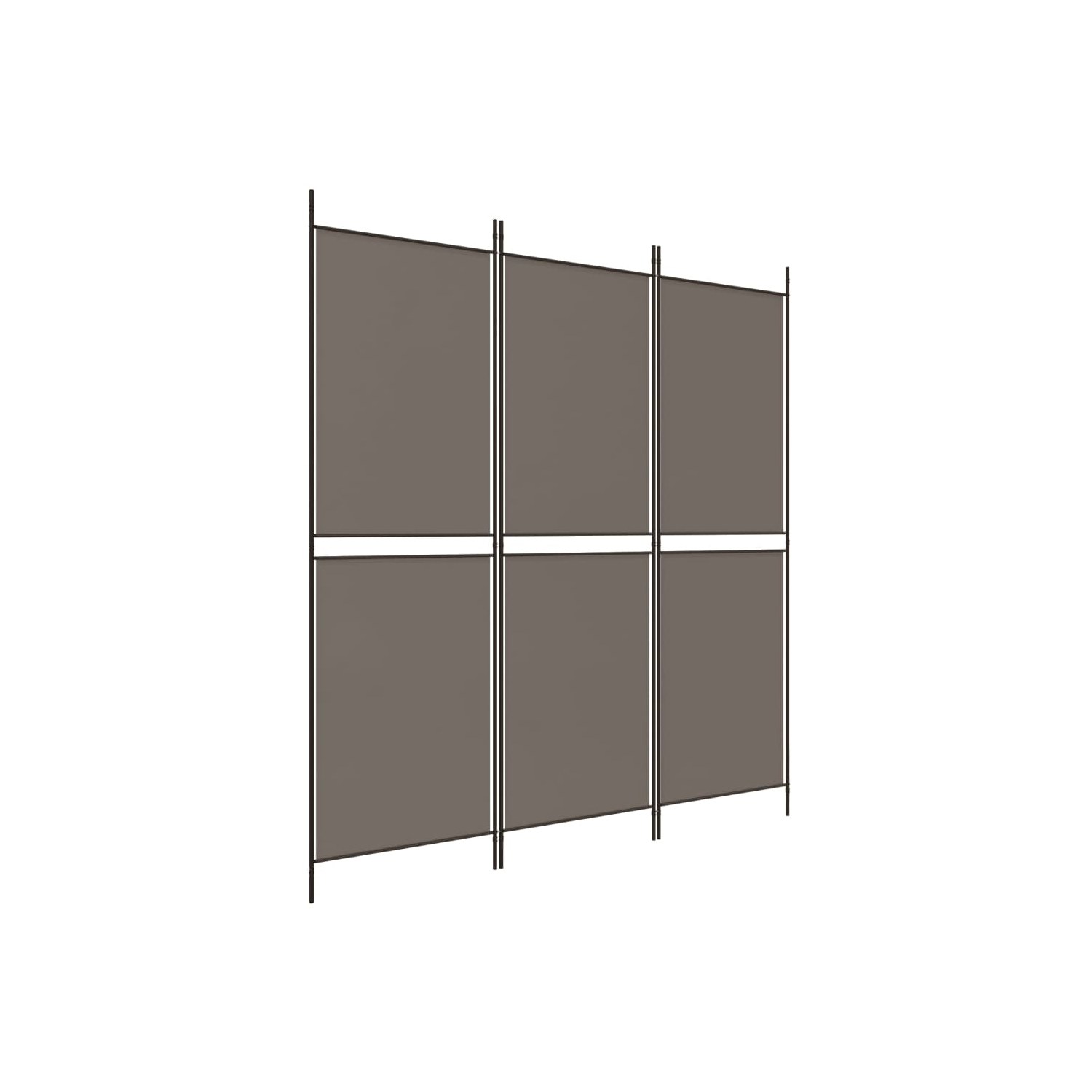 vidaXL 3-Panel Room Divider Anthracite 150x200 cm Fabric