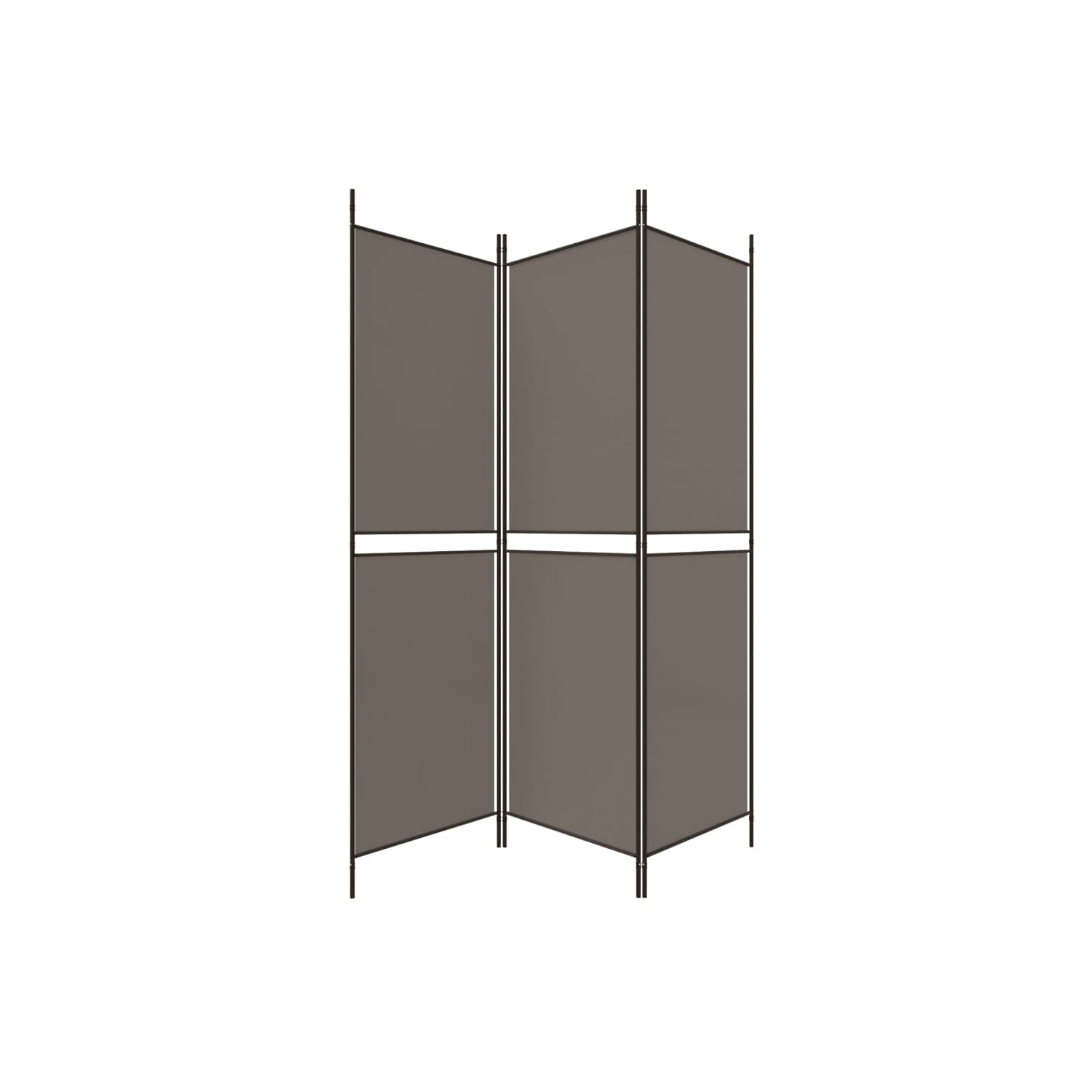 vidaXL 3-Panel Room Divider Anthracite 150x200 cm Fabric