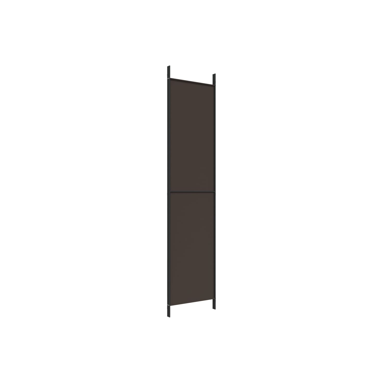 vidaXL 3-Panel Room Divider Brown 150x220 cm Fabric