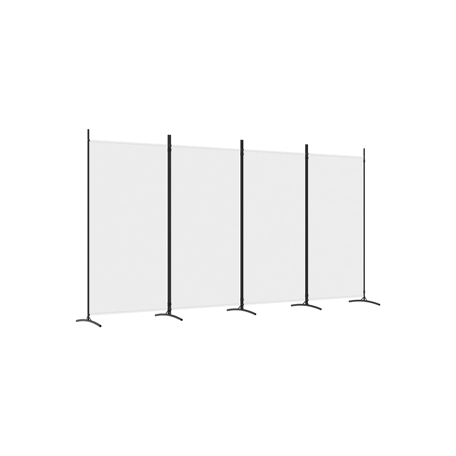 VidaXL – séparateur de pièce à 4 panneaux, blanc, 34 x 6 x 180&nbsp;cm