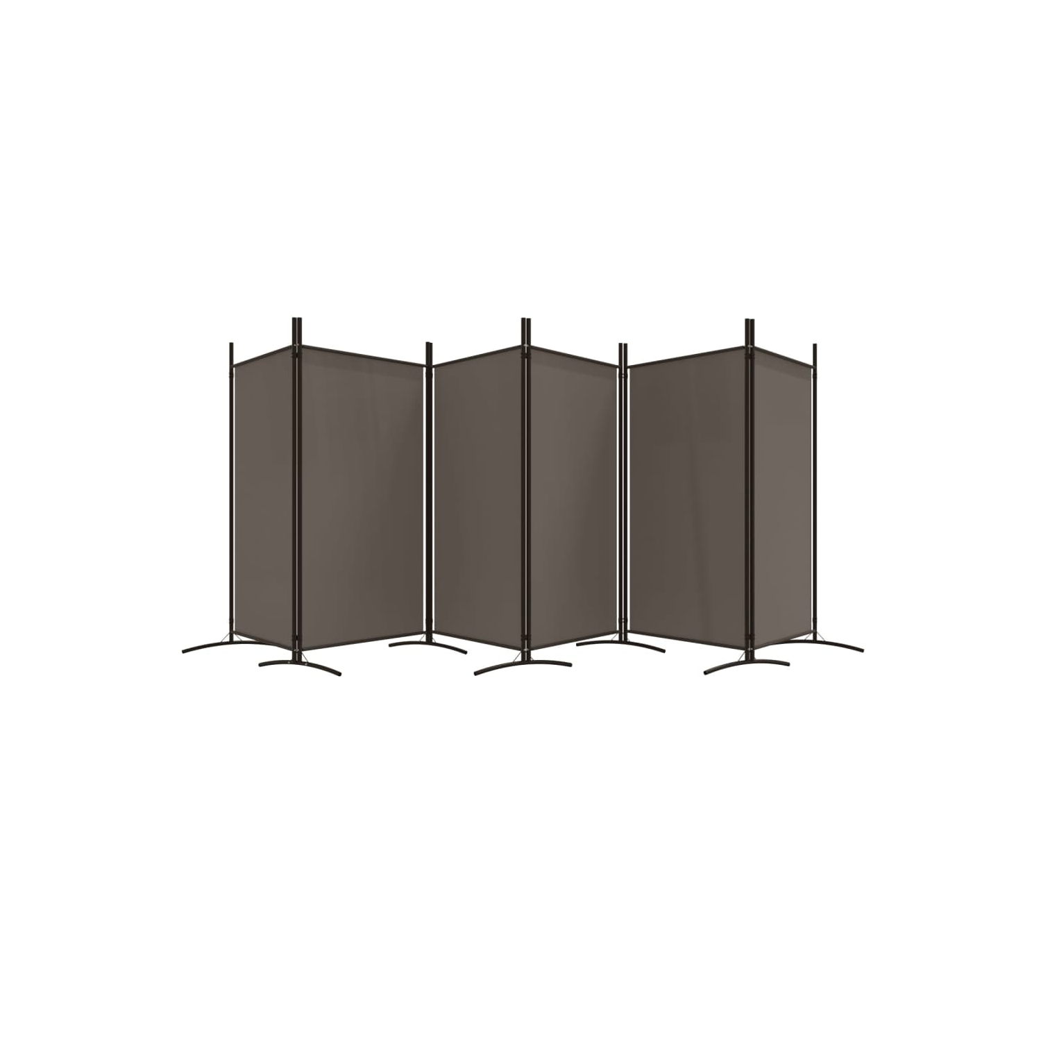 vidaXL 6-Panel Room Divider Anthracite 520x180 cm Fabric