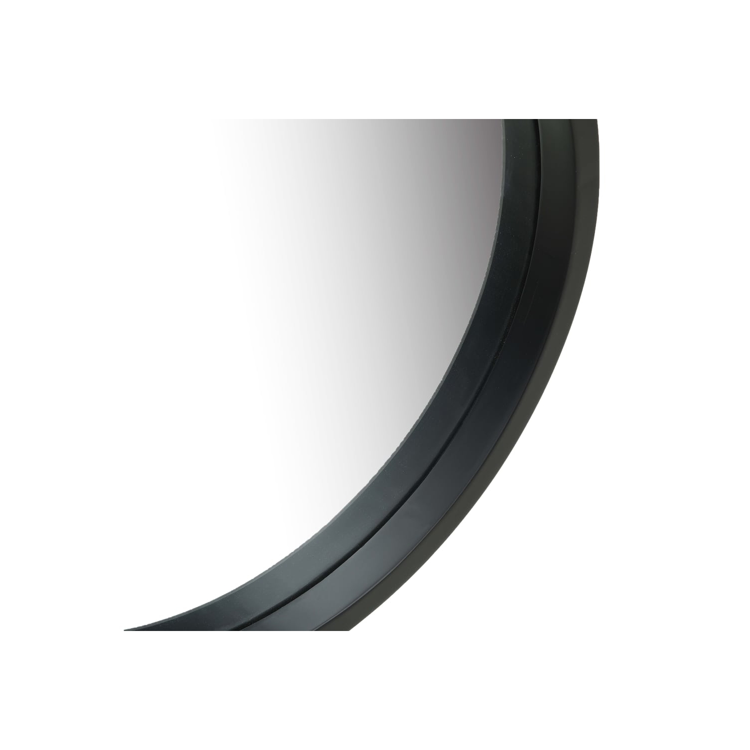 vidaXL Wall Mirror with Strap 40 cm Black