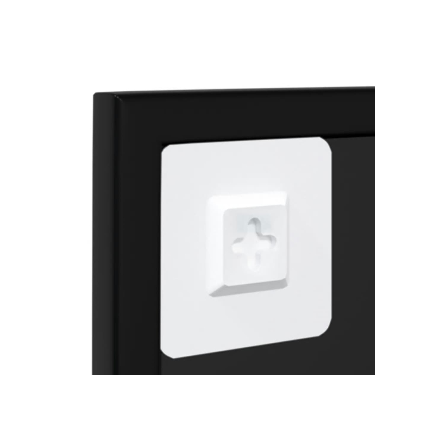 vidaXL Wall Mirror Black 100x60 cm Metal