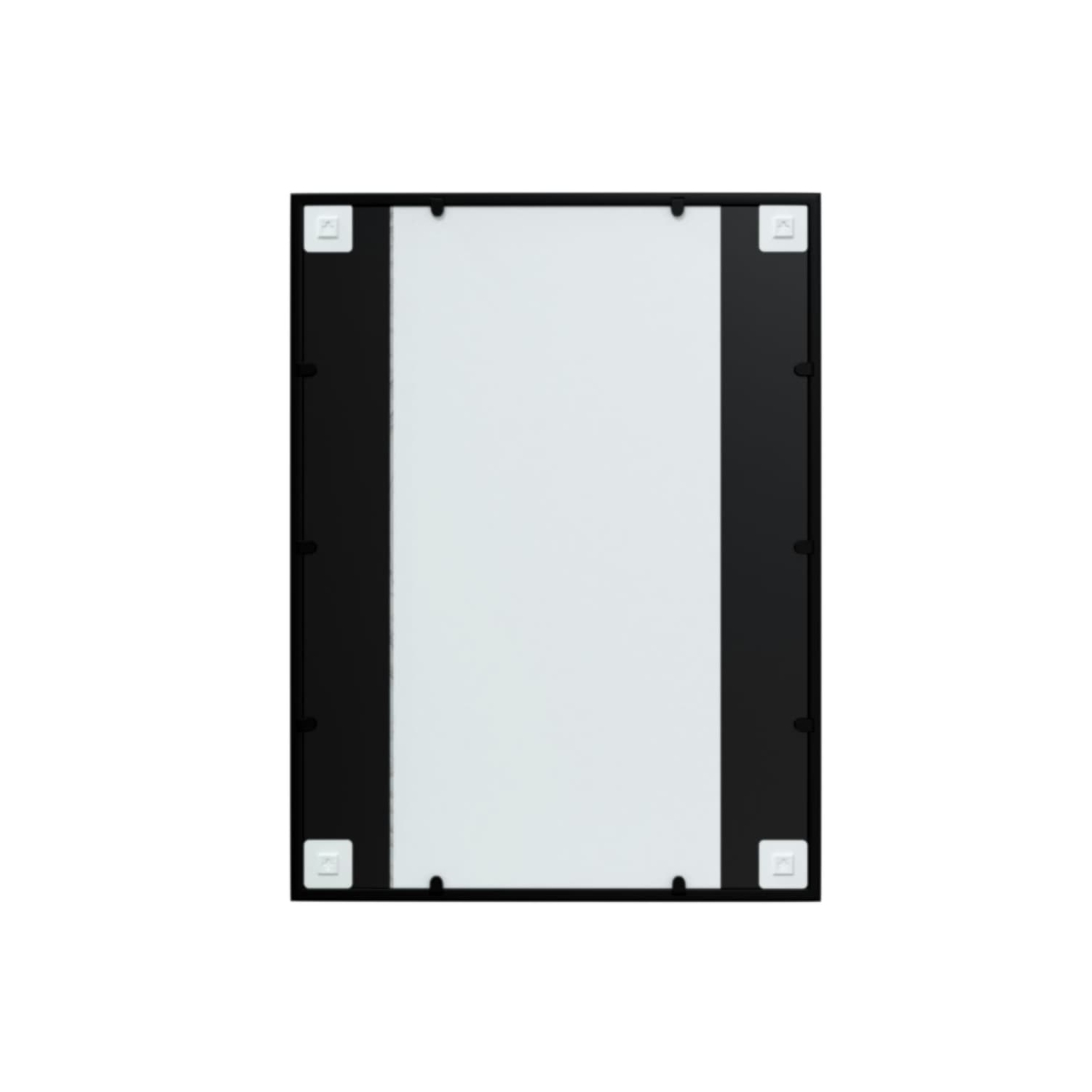vidaXL Wall Mirror Black 80x60 cm Metal