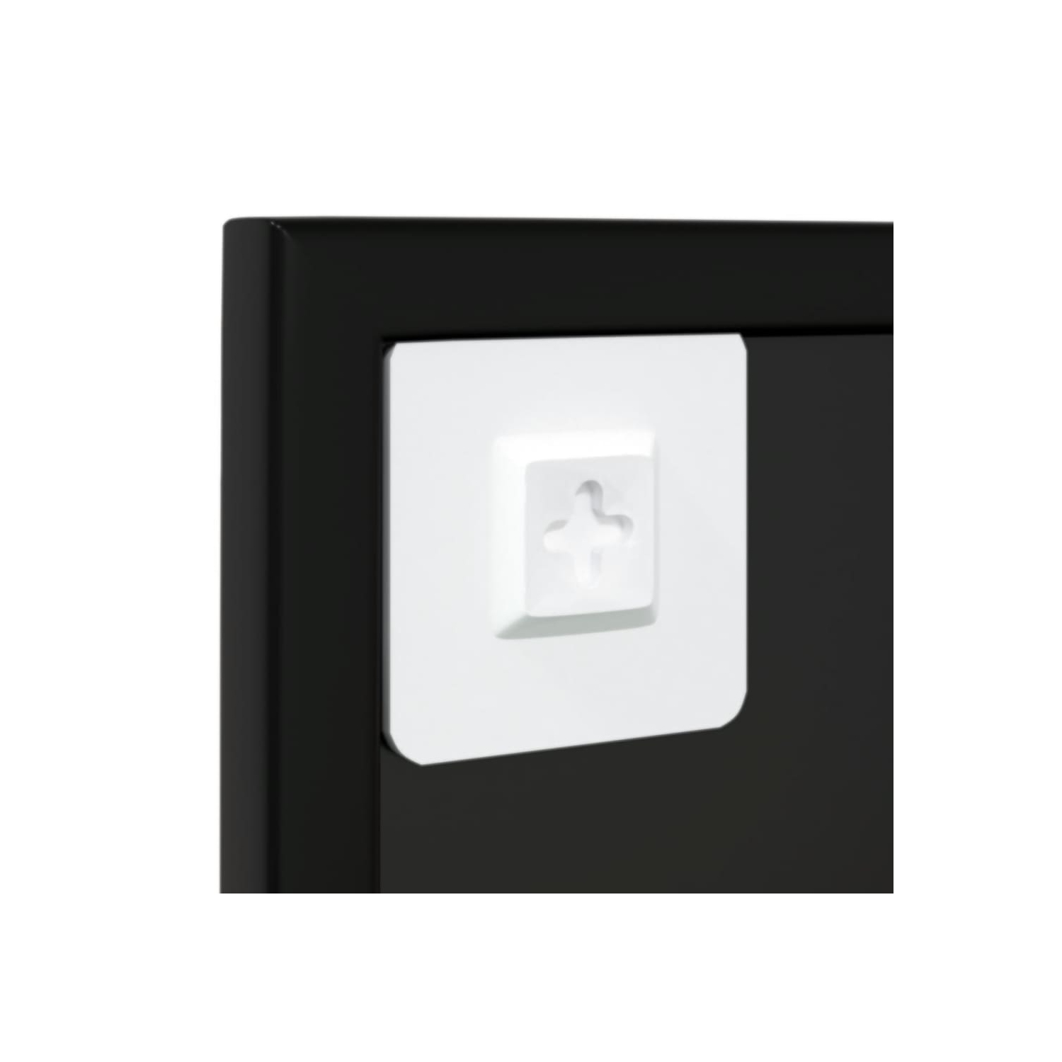 vidaXL Wall Mirror Black 80x60 cm Metal