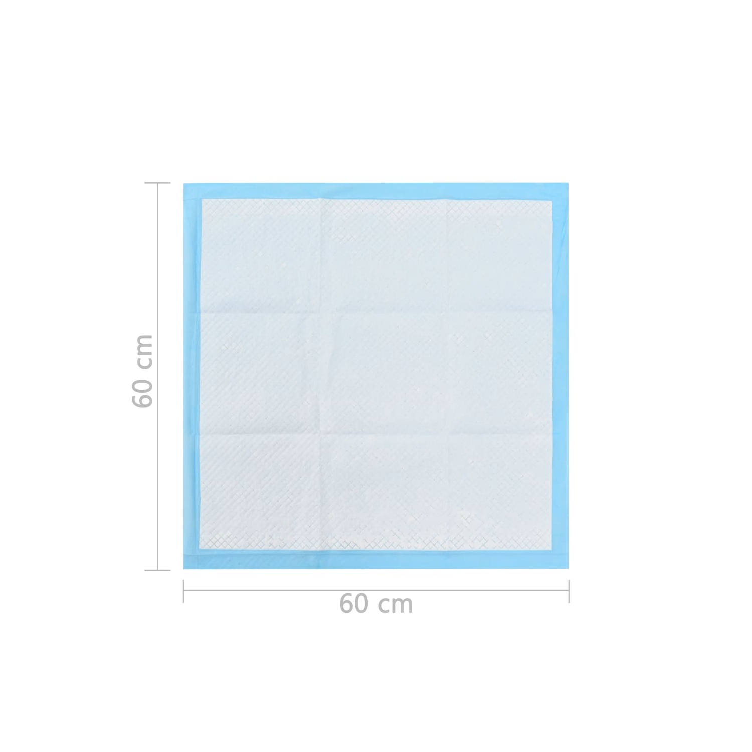 vidaXL Pet Training Pads 100 pcs 60x60 cm Non Woven Fabric