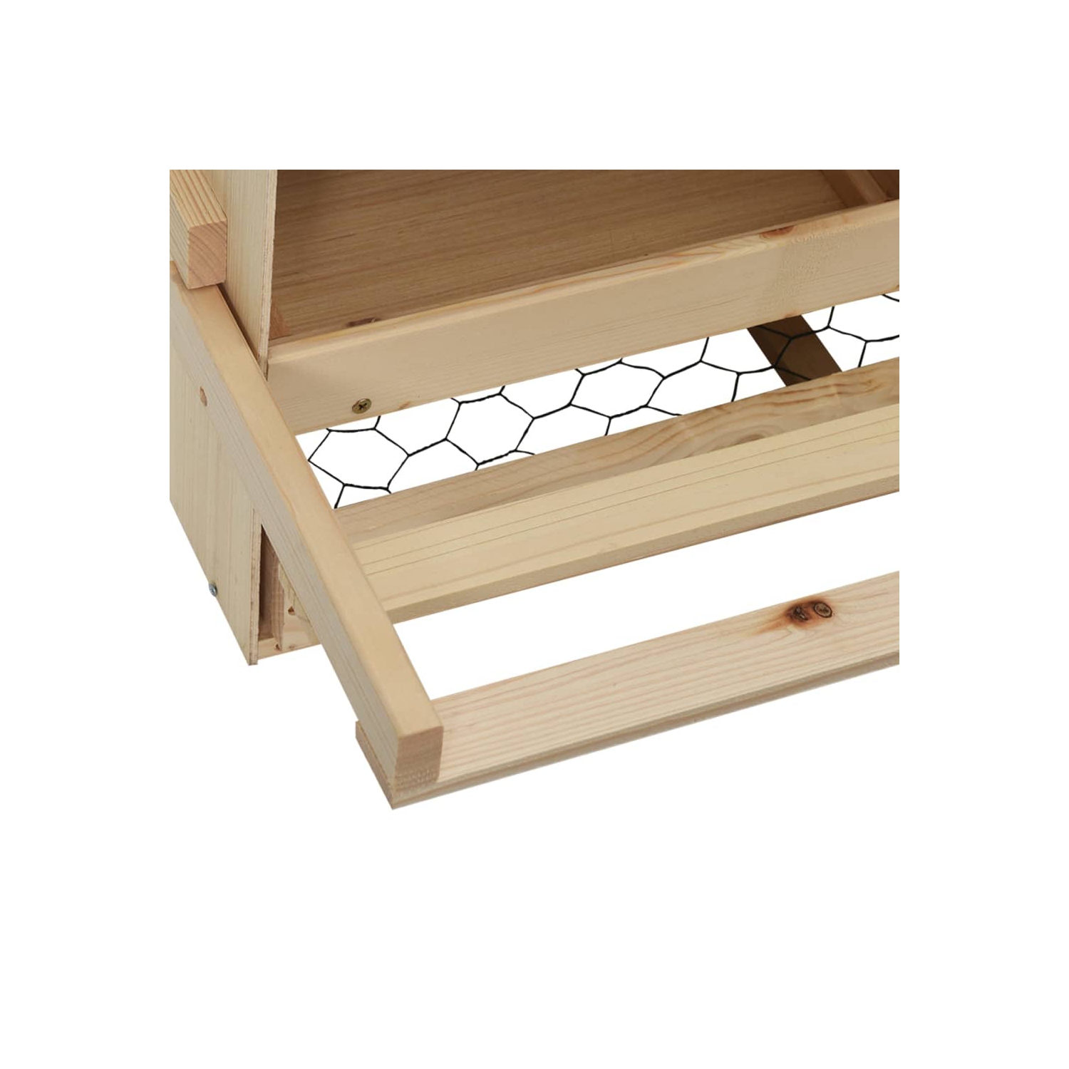 vidaXL Chicken Laying Nest 4 Compartments 106x40x59 cm Solid Pine Wood