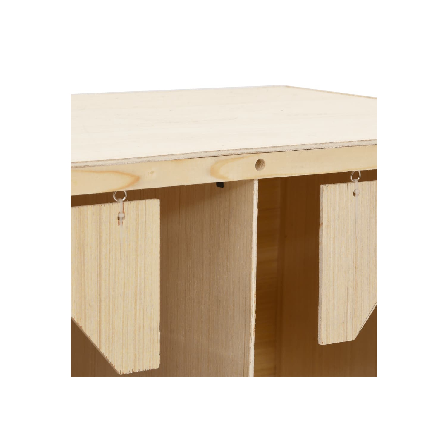 vidaXL Chicken Laying Nest 5 Compartments 117x33x38 cm Solid Pine Wood