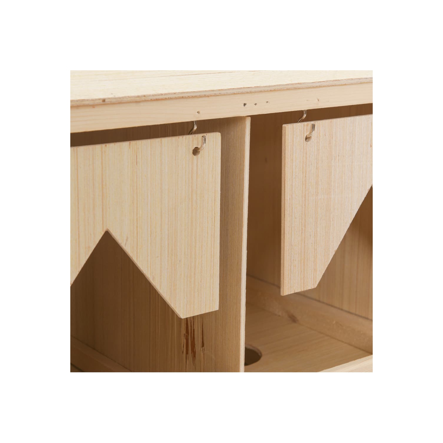 vidaXL Chicken Laying Nest 5 Compartments 117x33x38 cm Solid Pine Wood