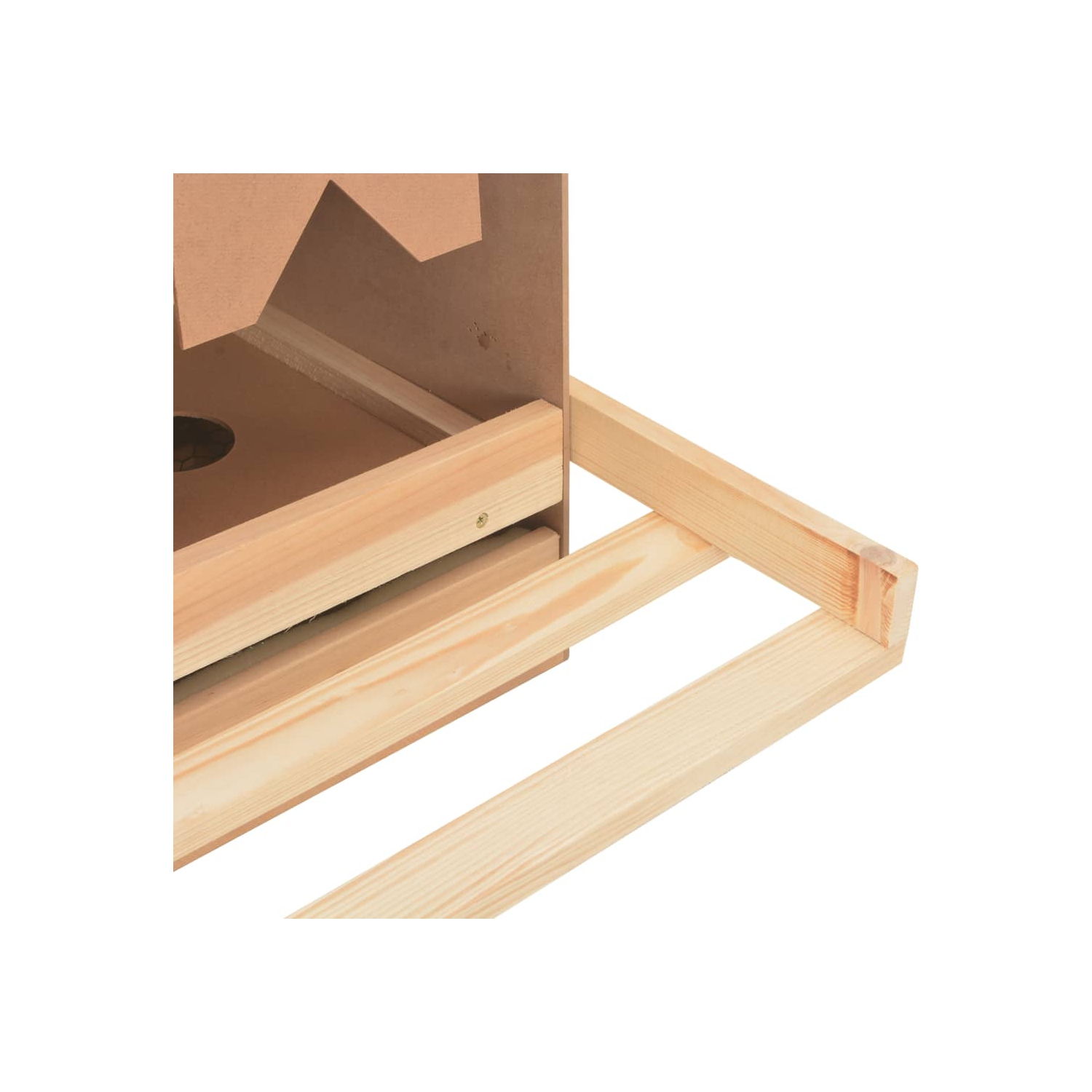 vidaXL Chicken Laying Nest 3 Compartments 93x40x65 cm Solid Pine Wood