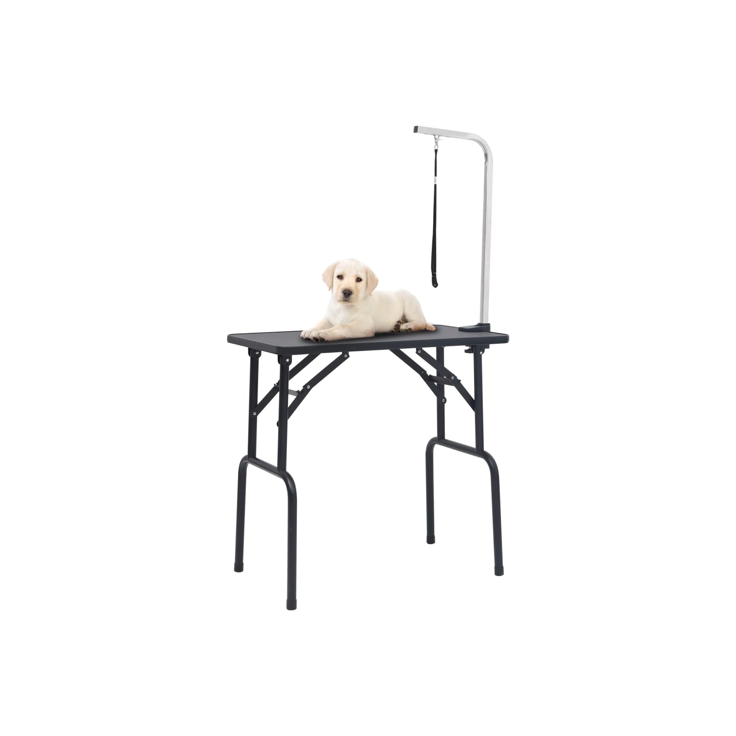 vidaXL Adjustable Dog Grooming Table with 1 Loop