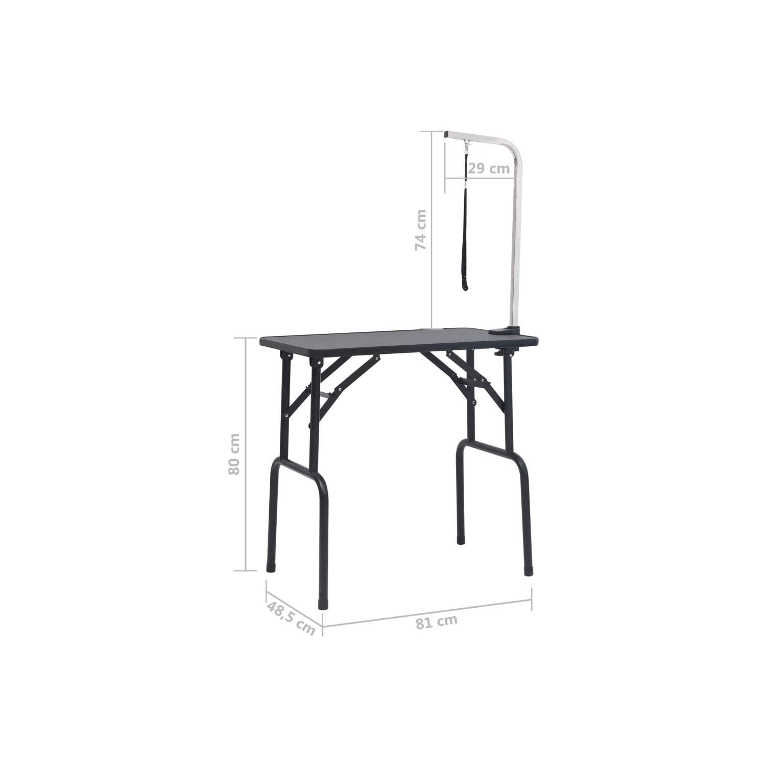 vidaXL Adjustable Dog Grooming Table with 1 Loop