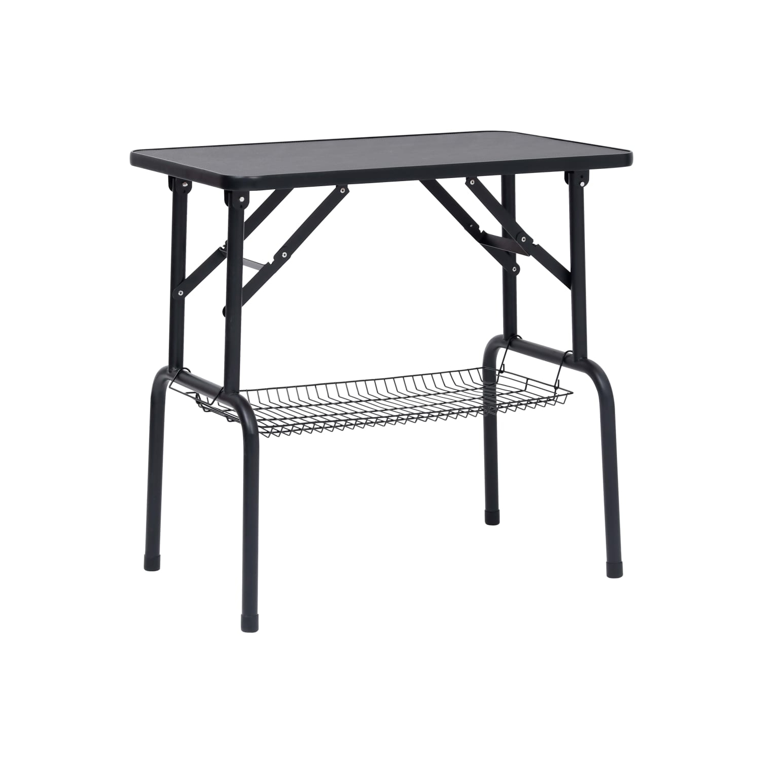 vidaXL Adjustable Dog Grooming Table with 1 Loop and Basket