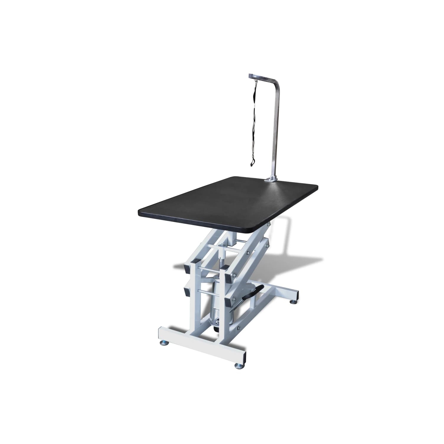 Table de toilettage pour chien de compagnie à réglage hydraulique avec 1 nœud coulant